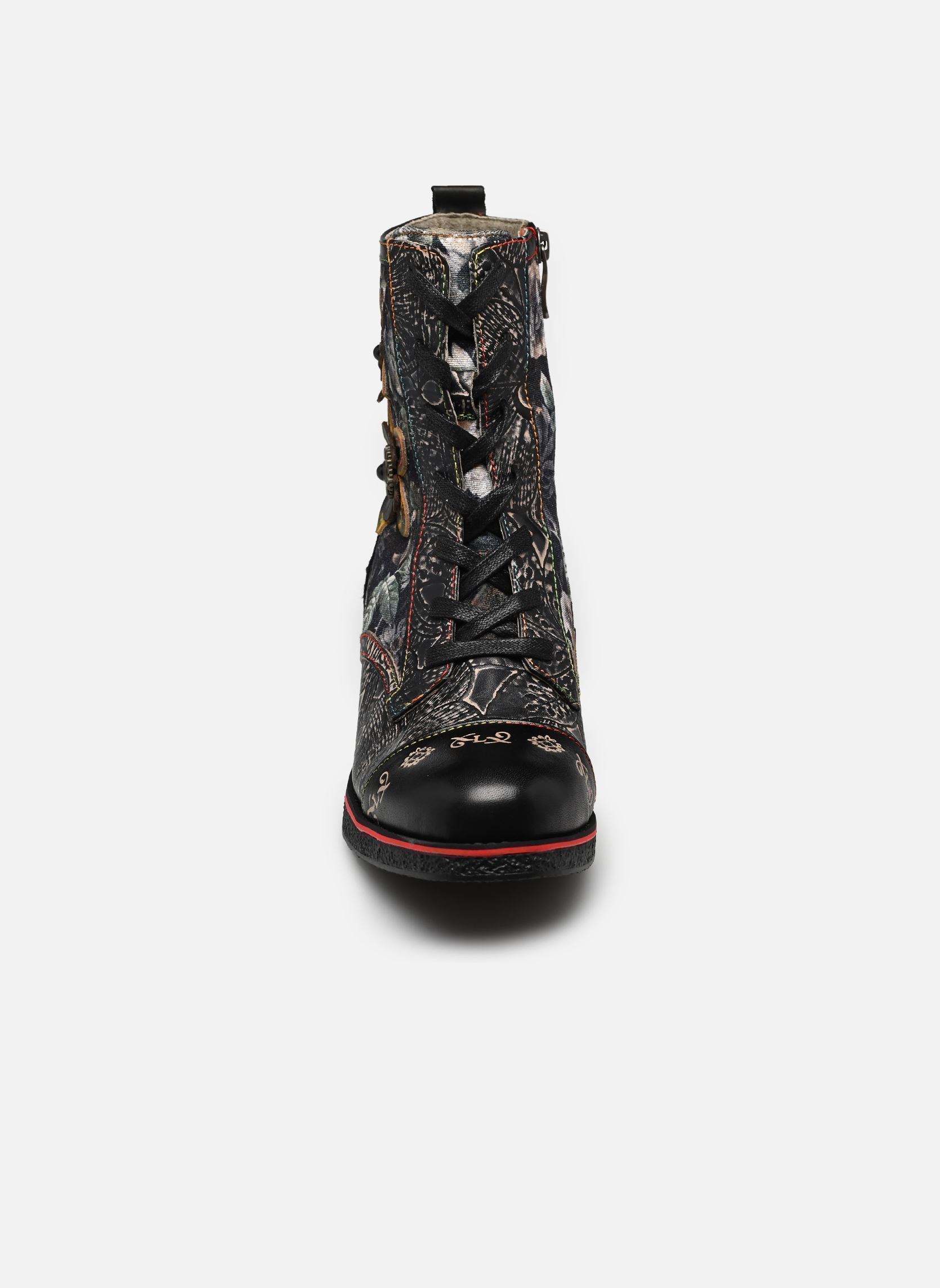 Geschnürte Stiefeletten RACHELEO 04 damen schwarz Laura Vita Geschnürte Stiefeletten RACHELEO 04 damen schwarz CHARBON