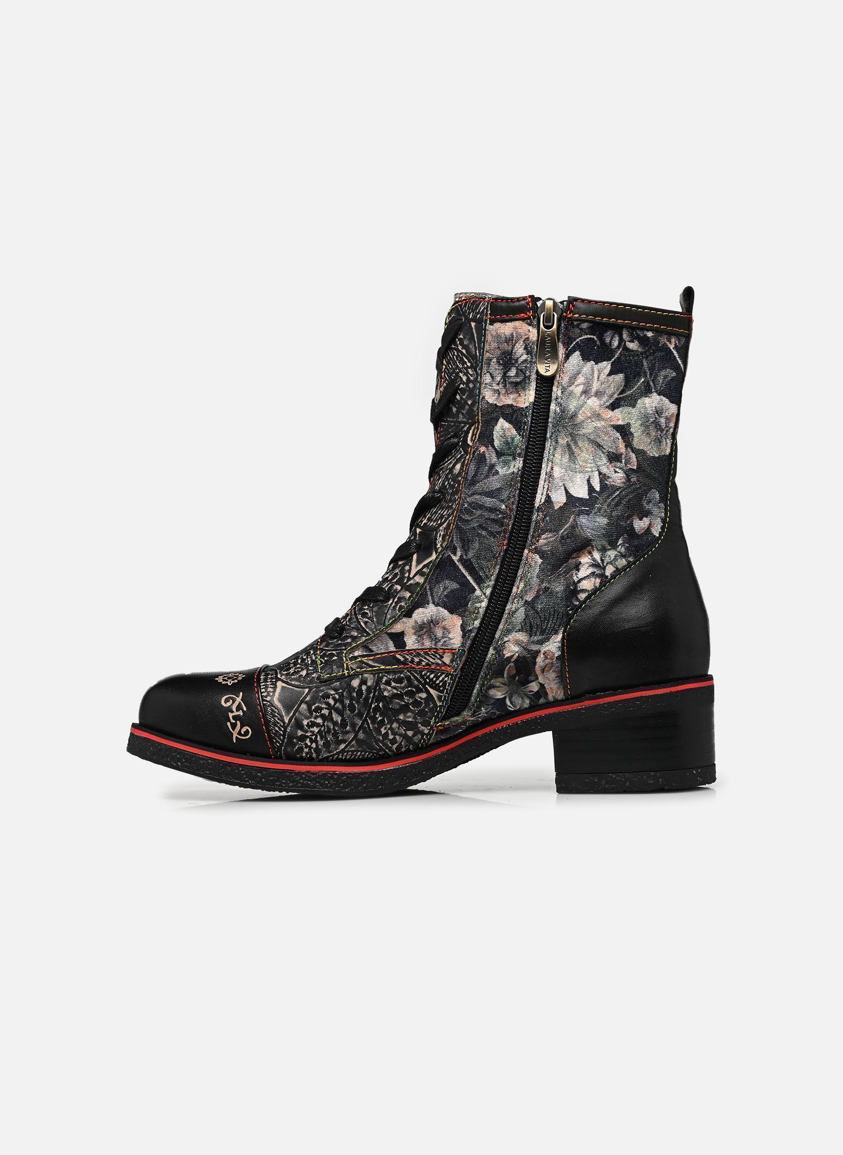 Geschnürte Stiefeletten RACHELEO 04 damen schwarz Laura Vita Geschnürte Stiefeletten RACHELEO 04 damen schwarz CHARBON
