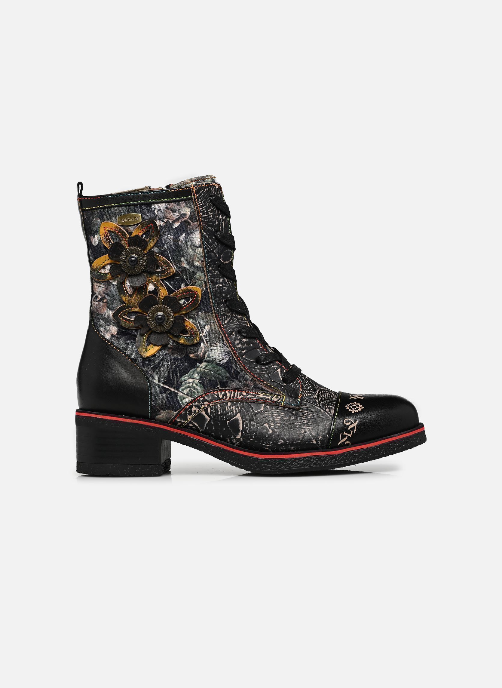 Geschnürte Stiefeletten RACHELEO 04 damen schwarz Laura Vita Geschnürte Stiefeletten RACHELEO 04 damen schwarz CHARBON