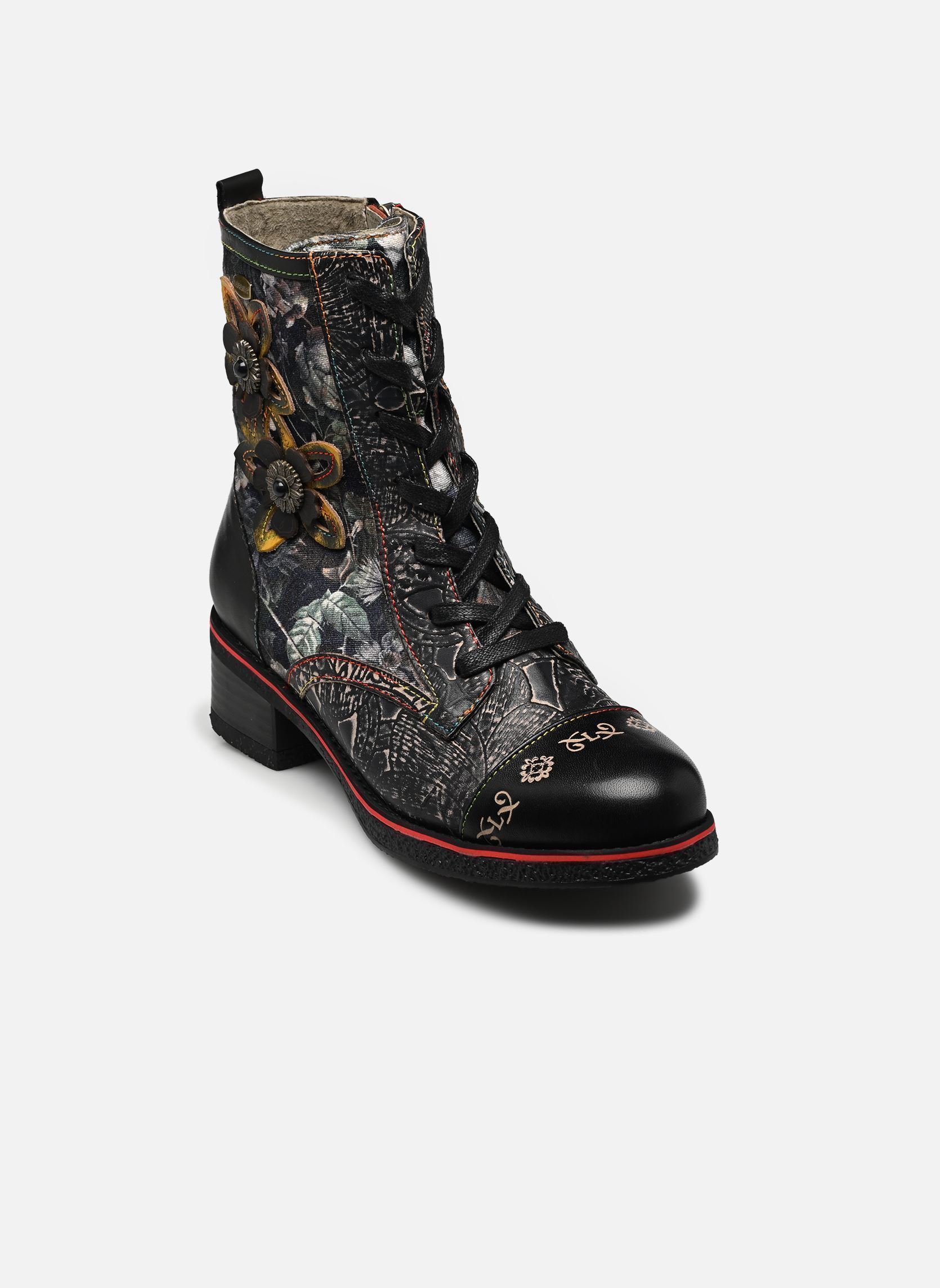 Geschnürte Stiefeletten RACHELEO 04 damen schwarz Laura Vita Geschnürte Stiefeletten RACHELEO 04 damen schwarz CHARBON