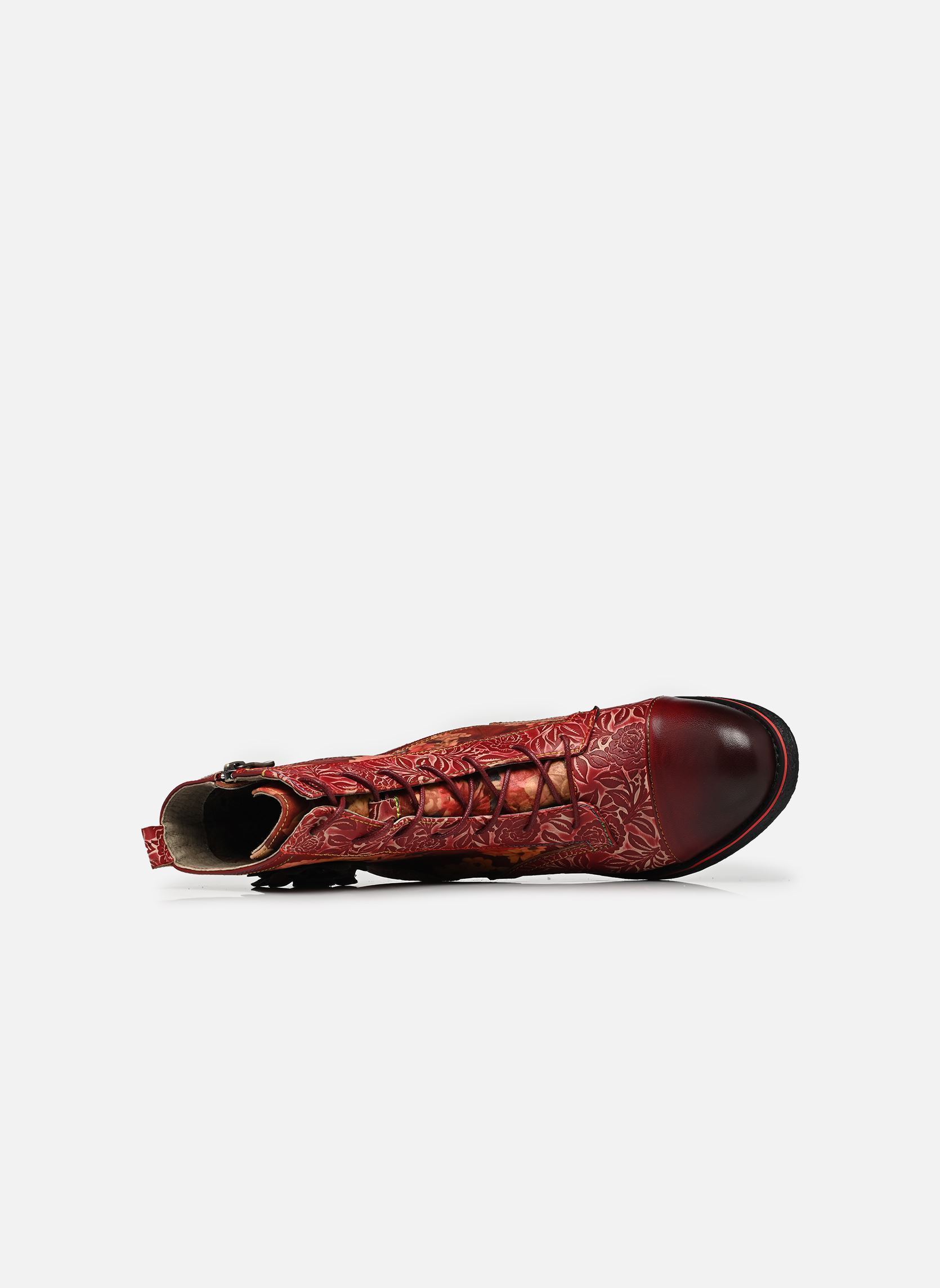 Bottines à lacets RACHELEO 04 femme rouge Laura Vita Bottines à lacets RACHELEO 04 femme rouge FRAMBOISEO