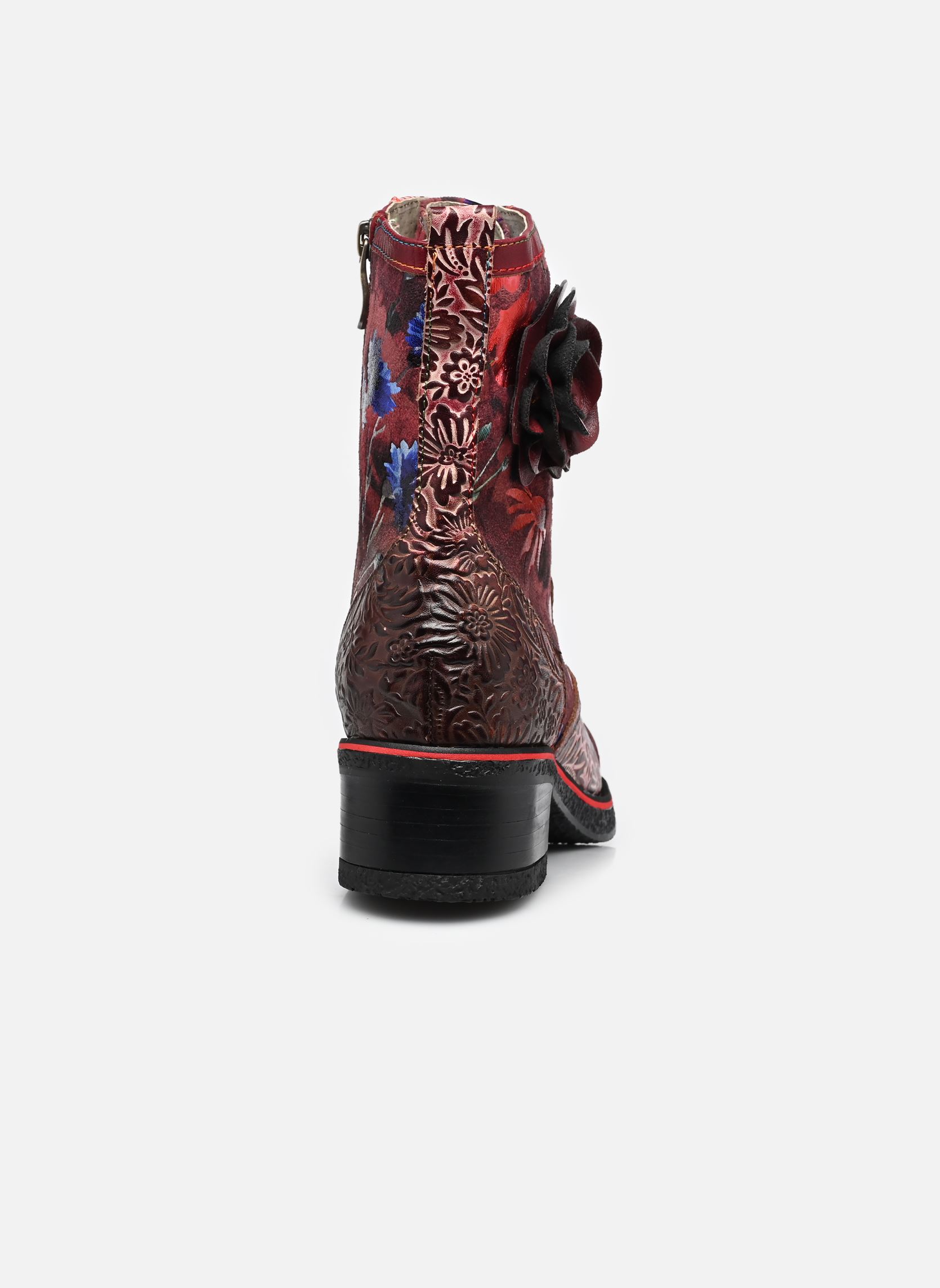 Bottines à lacets RACHELEO 04 femme rouge Laura Vita Bottines à lacets RACHELEO 04 femme rouge GRENAT