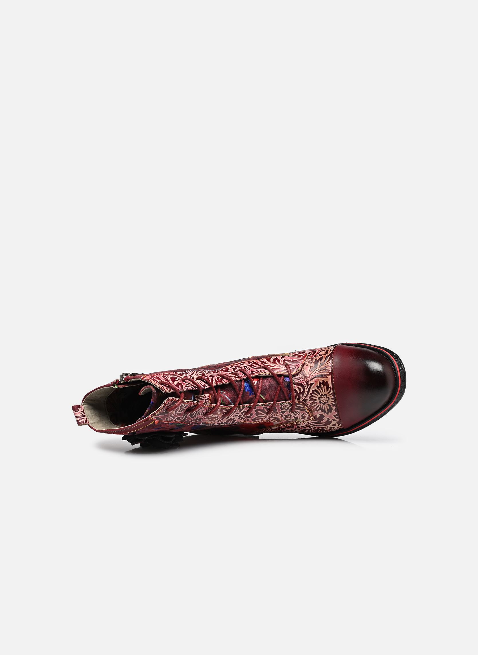 Bottines à lacets RACHELEO 04 femme rouge Laura Vita Bottines à lacets RACHELEO 04 femme rouge GRENAT