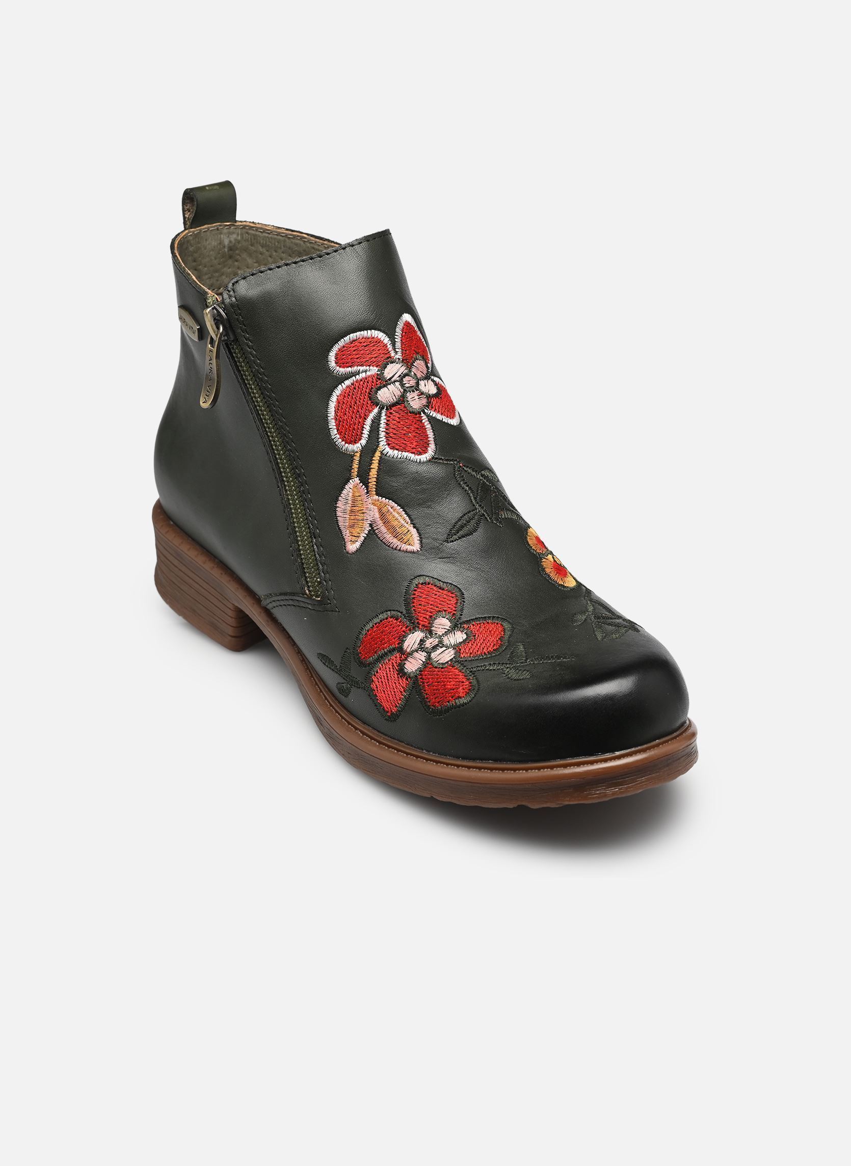 Bottines et boots THOLOS femme vert Laura Vita Bottines et boots THOLOS femme vert Kaki