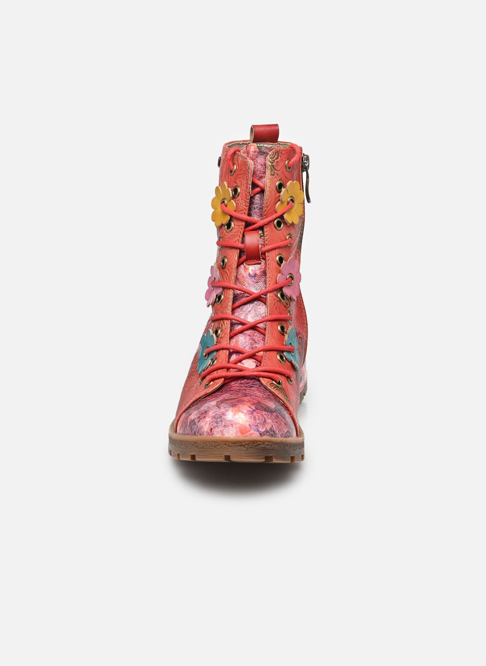 Bottines à lacets COCRAILO 84 femme rouge Laura Vita Bottines à lacets COCRAILO 84 femme rouge ROUGE
