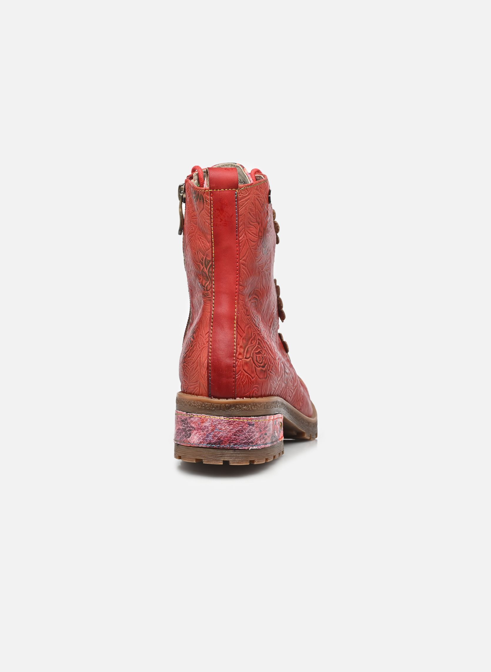 Bottines à lacets COCRAILO 84 femme rouge Laura Vita Bottines à lacets COCRAILO 84 femme rouge ROUGE