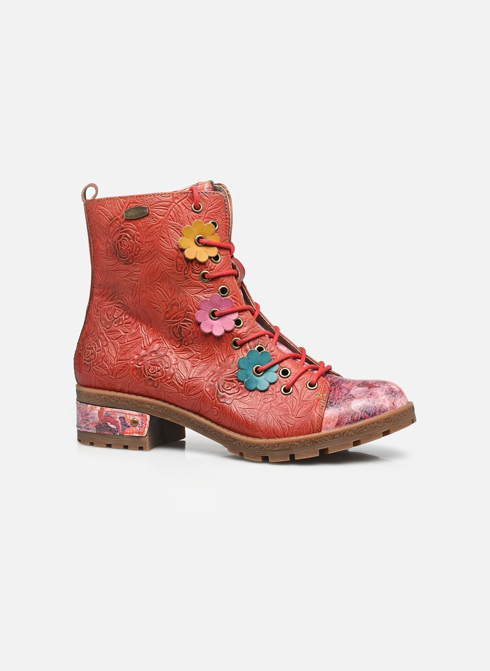 Bottines à lacets COCRAILO 84 femme rouge Laura Vita Bottines à lacets COCRAILO 84 femme rouge ROUGE