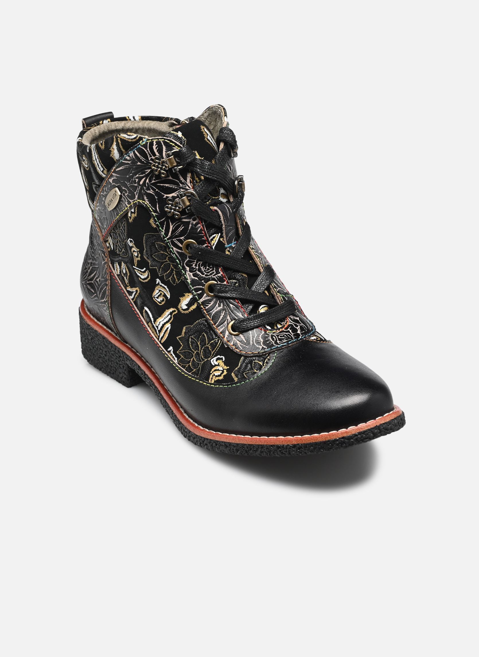 Bottines à lacets COCRALIEO 67 femme noir Laura Vita Bottines à lacets COCRALIEO 67 femme noir NOIR