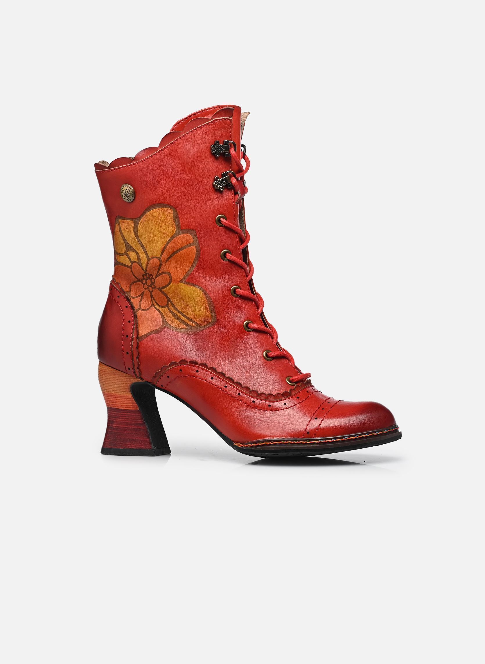Bottines à lacets ELEAO 15 femme rouge Laura Vita Bottines à lacets ELEAO 15 femme rouge Rouge