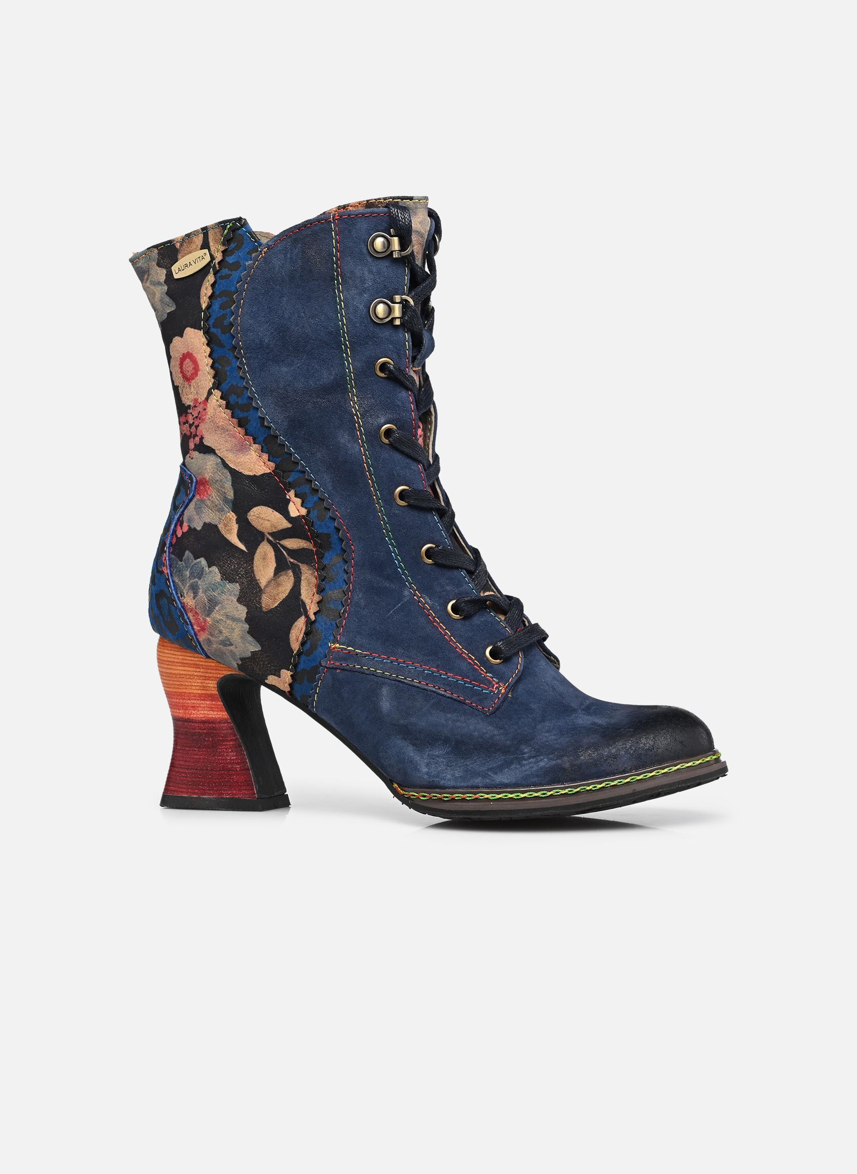 Bottines à lacets ELEAO 42 femme bleu Laura Vita Bottines à lacets ELEAO 42 femme bleu BLEU
