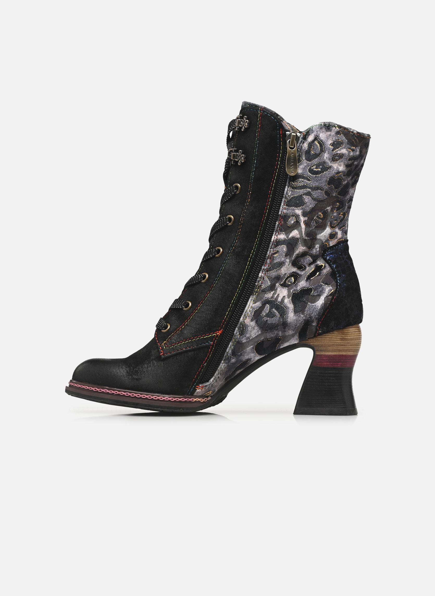 Veterlaarsjes ELEAO 42 dames zwart Laura Vita Veterlaarsjes ELEAO 42 dames zwart NOIR