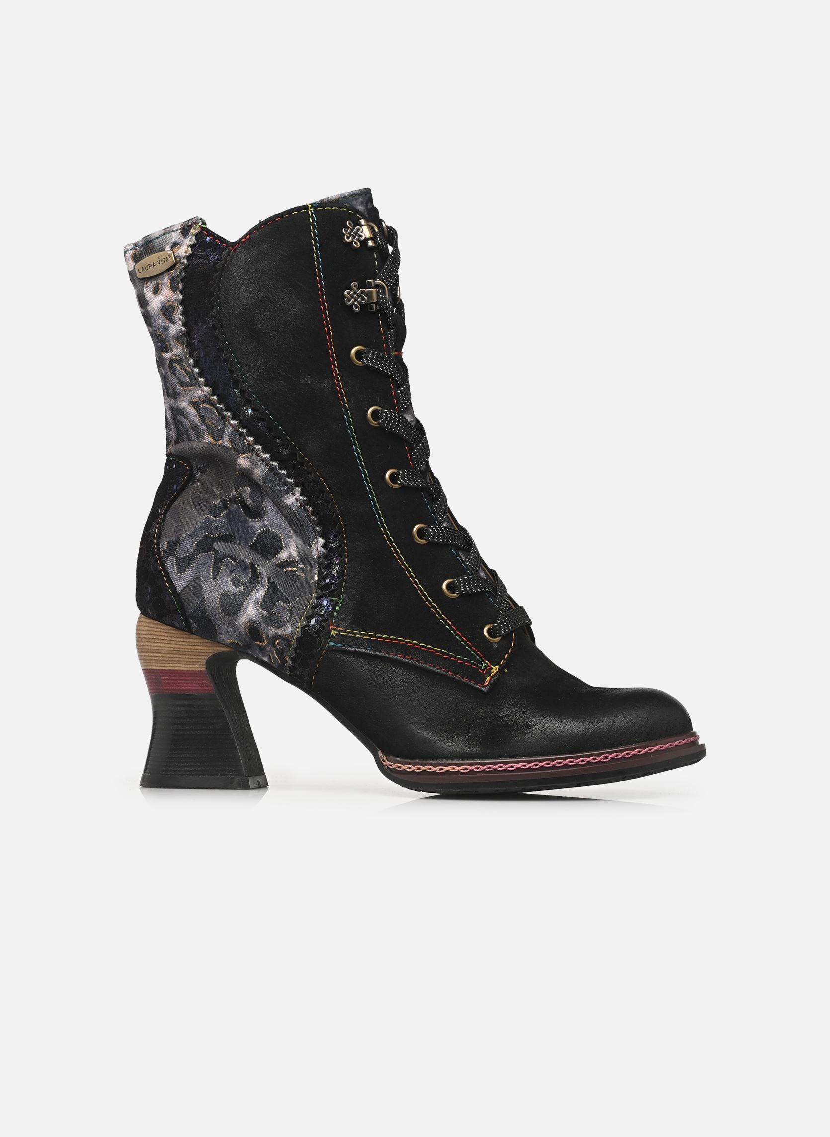 Veterlaarsjes ELEAO 42 dames zwart Laura Vita Veterlaarsjes ELEAO 42 dames zwart NOIR