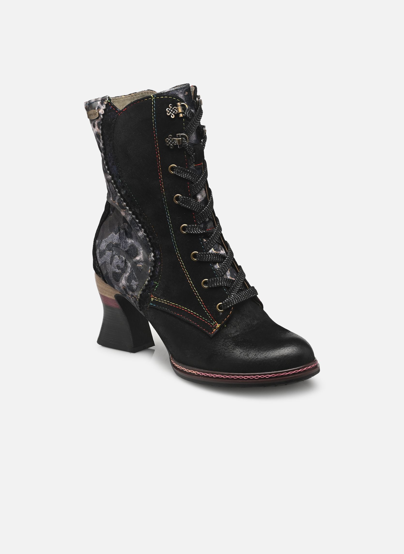 Veterlaarsjes ELEAO 42 dames zwart Laura Vita Veterlaarsjes ELEAO 42 dames zwart NOIR