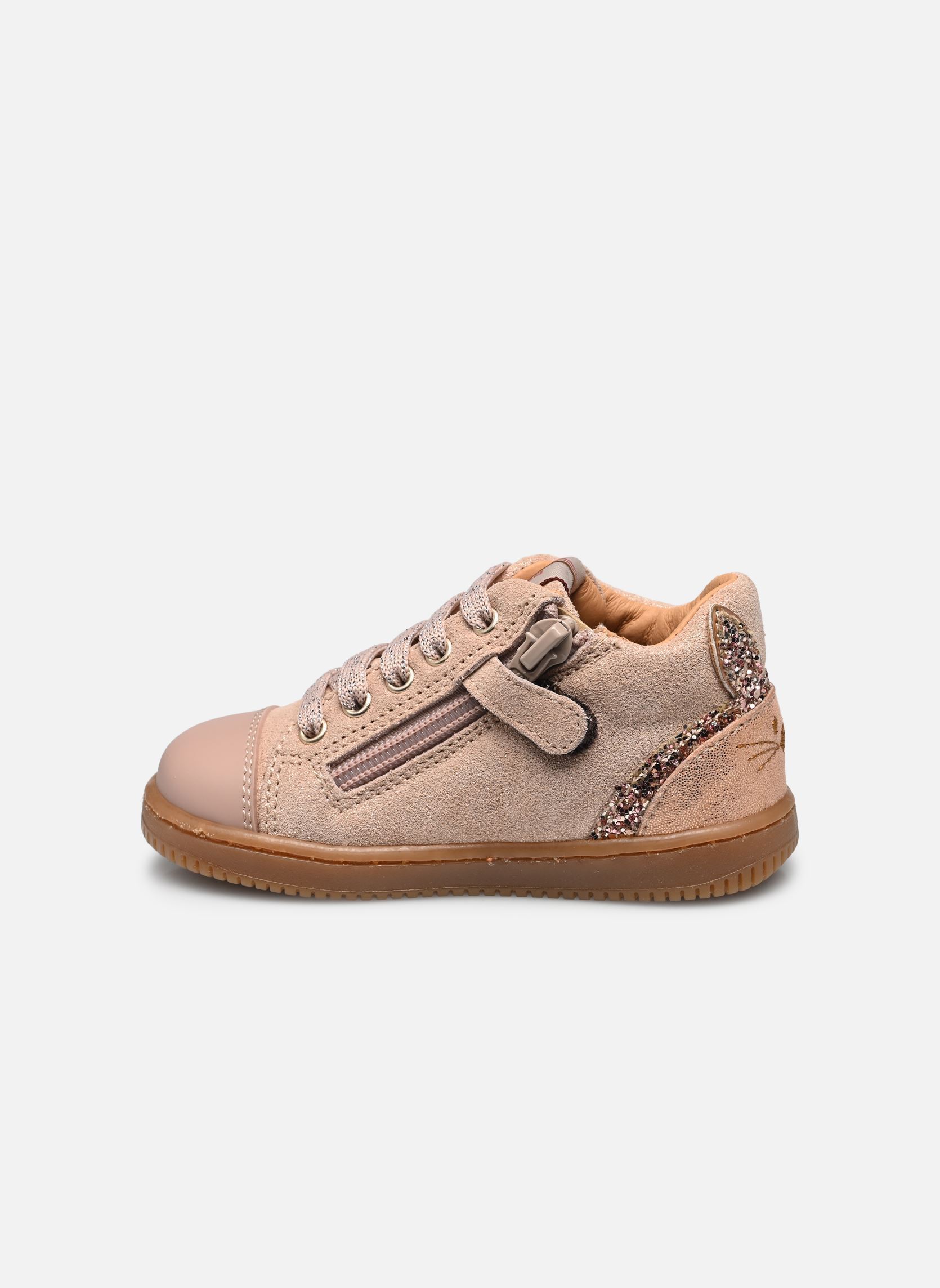 Baskets basses Frimousse fille rose Babybotte Baskets basses Frimousse fille rose ROSE