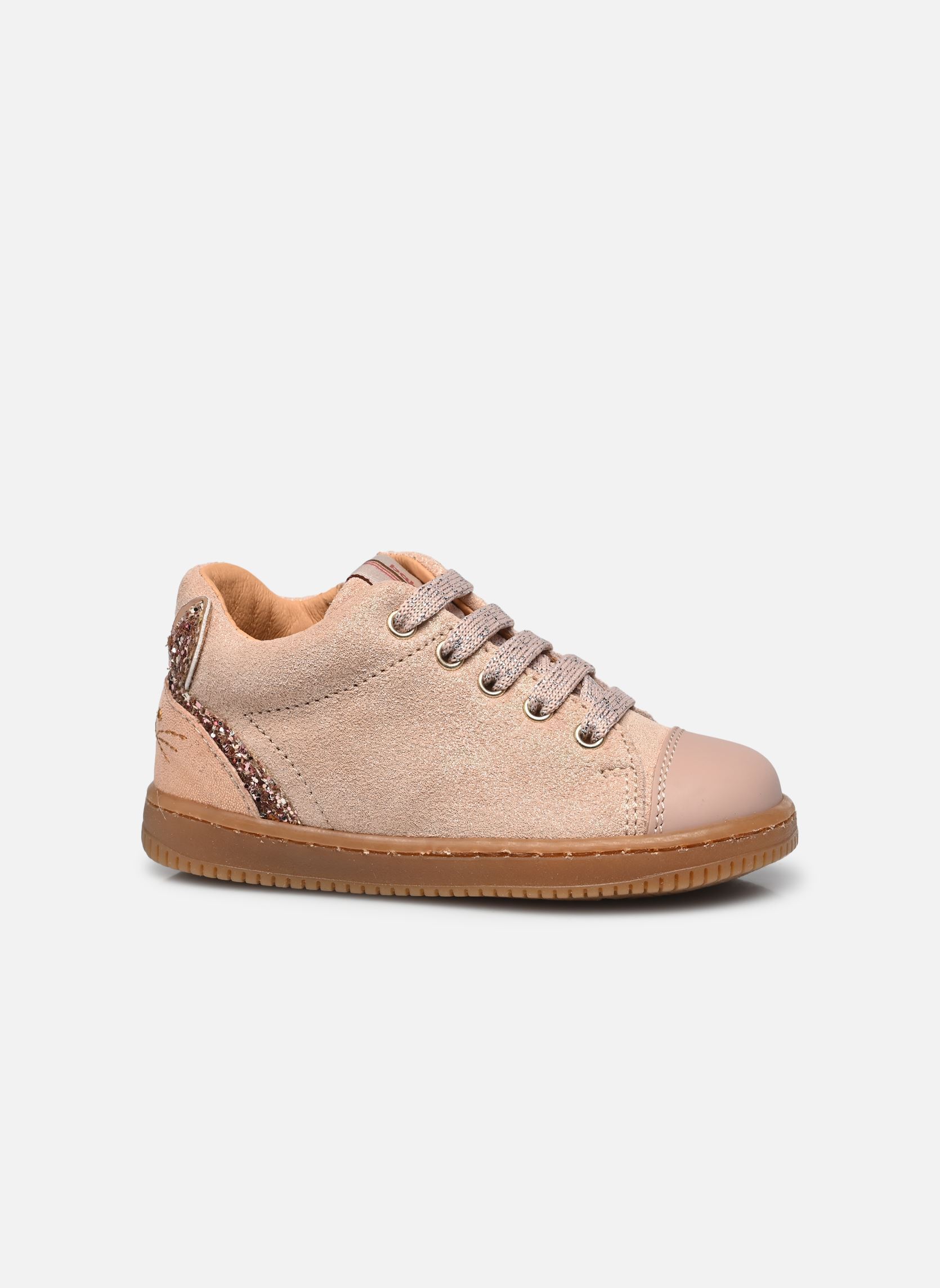 Baskets basses Frimousse fille rose Babybotte Baskets basses Frimousse fille rose ROSE
