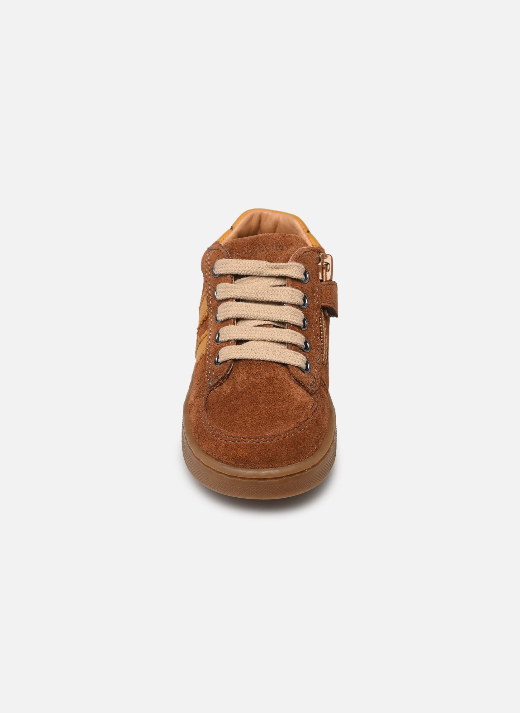 Baskets basses Farel garçon marron Babybotte Baskets basses Farel garçon marron COGNAC