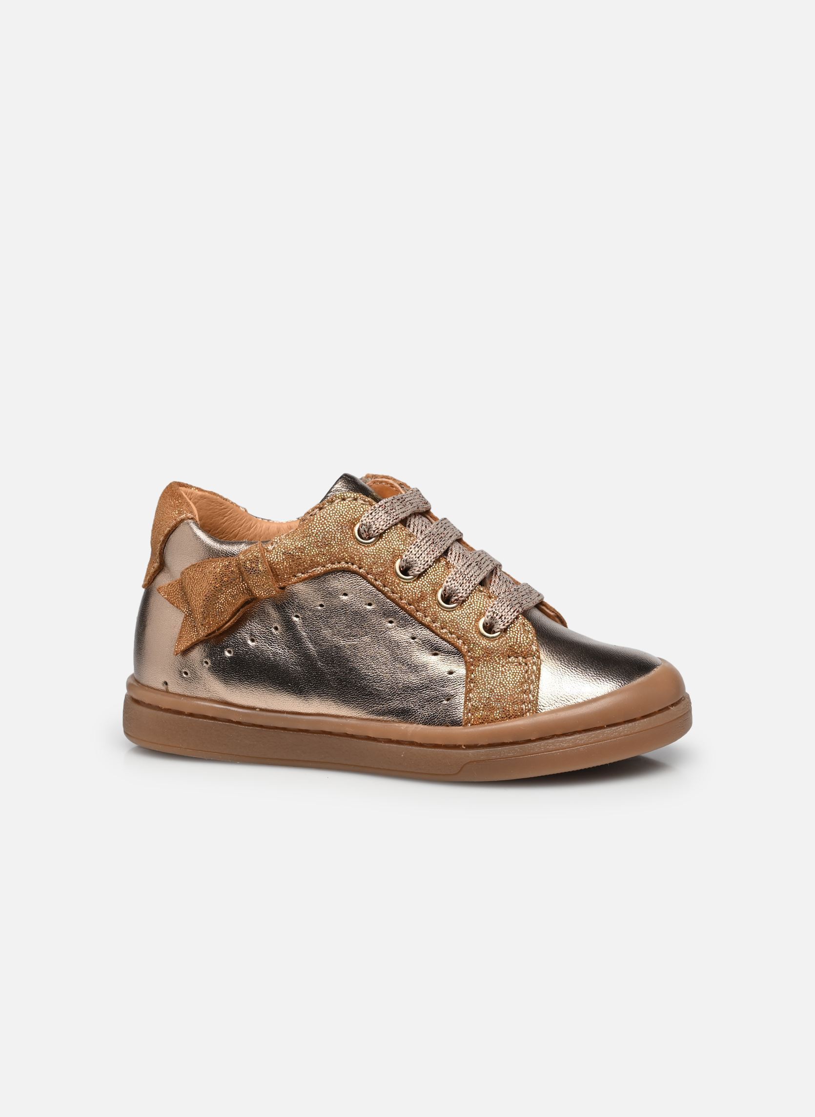 Baskets basses Apolline fille or et bronze Babybotte Baskets basses Apolline fille or et bronze PLATINE