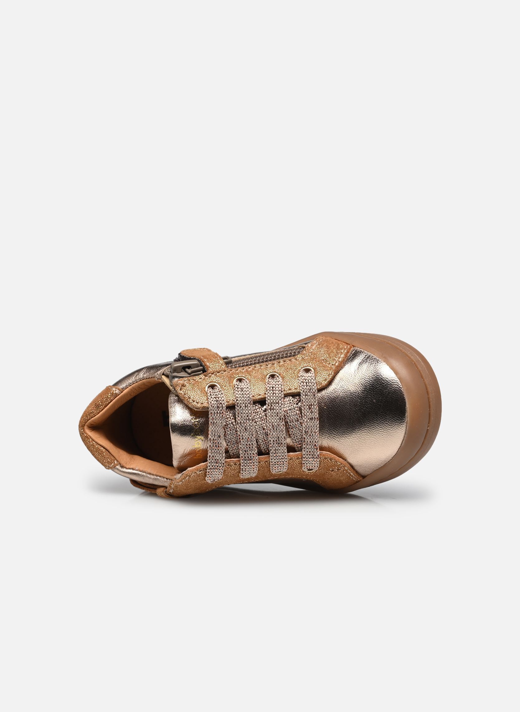 Baskets basses Apolline fille or et bronze Babybotte Baskets basses Apolline fille or et bronze PLATINE