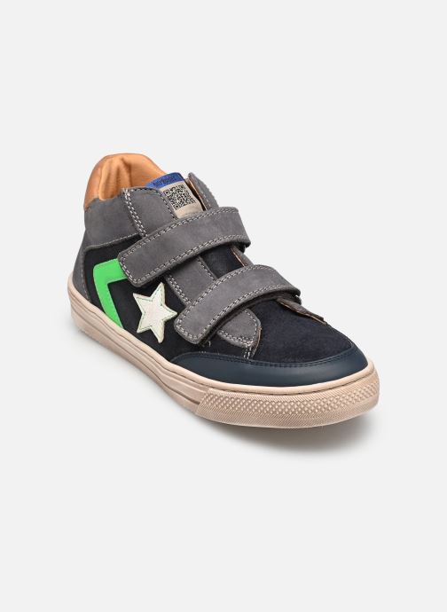 Babybotte Knöchelhohe Sneaker Karta Velcros jungen blau