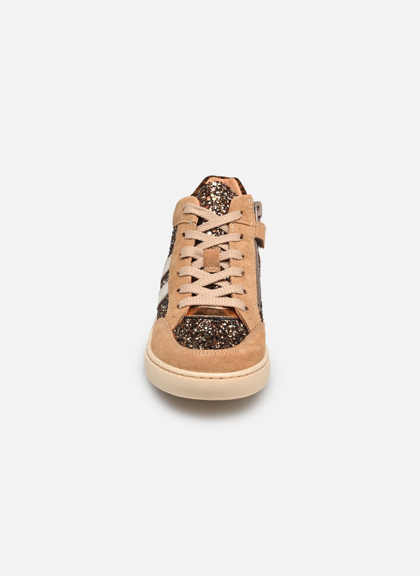 Knöchelhohe Sneaker Kolyne mädchen braun Babybotte Knöchelhohe Sneaker Kolyne mädchen braun GLITTER