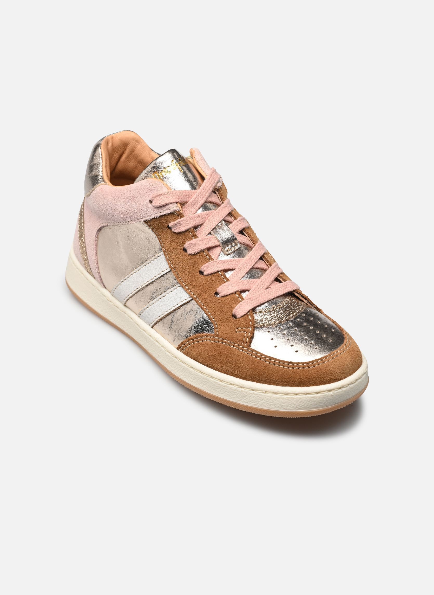 Knöchelhohe Sneaker Kolyne mädchen silber Babybotte Knöchelhohe Sneaker Kolyne mädchen silber PLATINE
