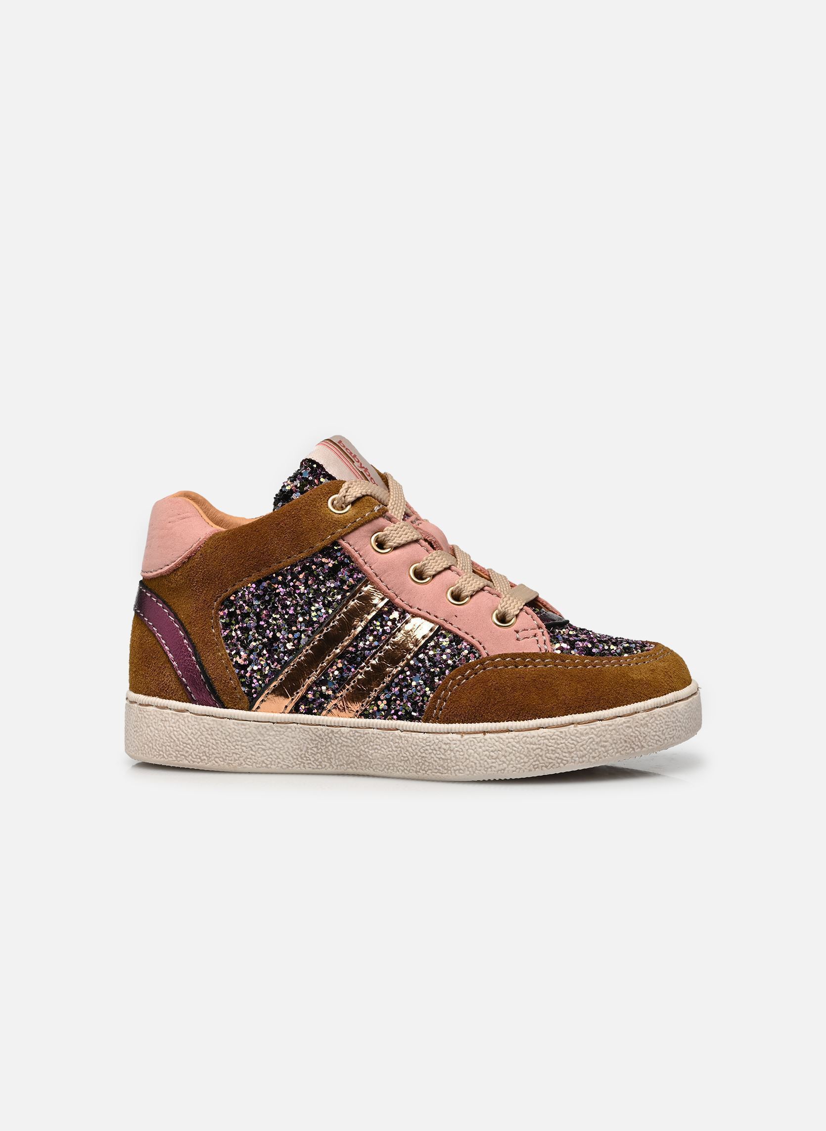 Baskets basses Alberta fille marron Babybotte Baskets basses Alberta fille marron GLITTER
