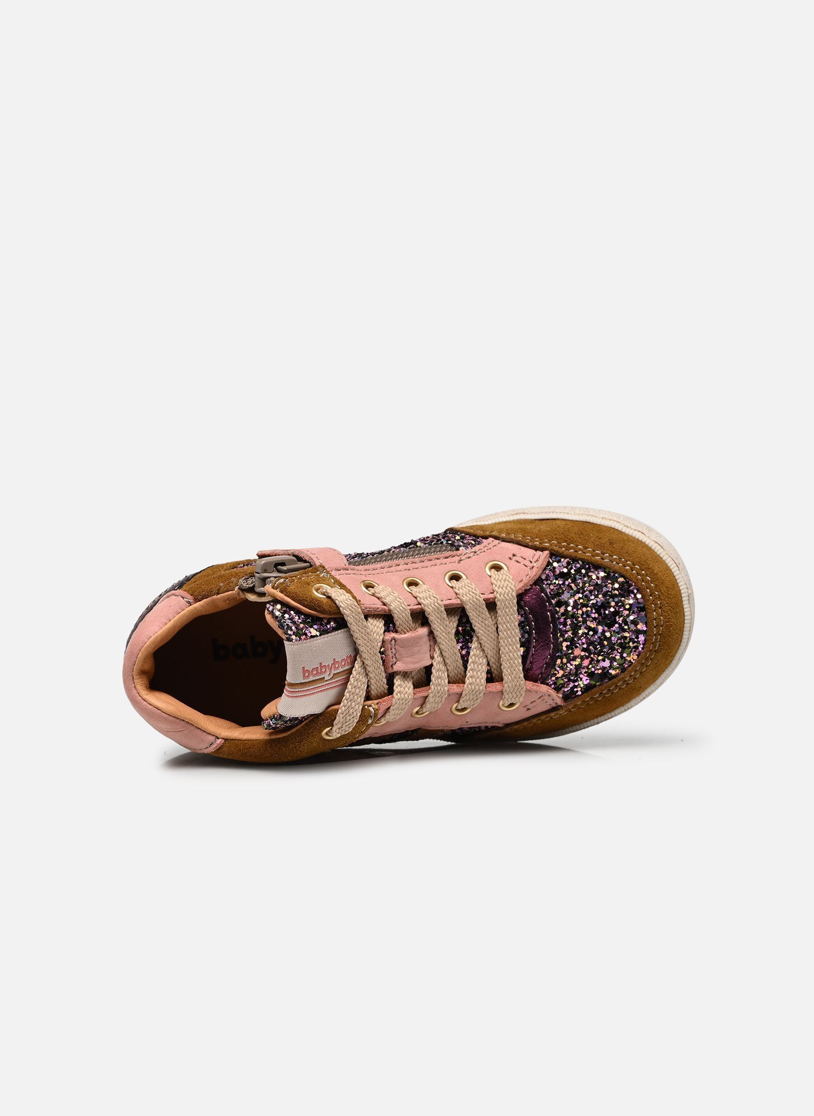 Baskets basses Alberta fille marron Babybotte Baskets basses Alberta fille marron GLITTER