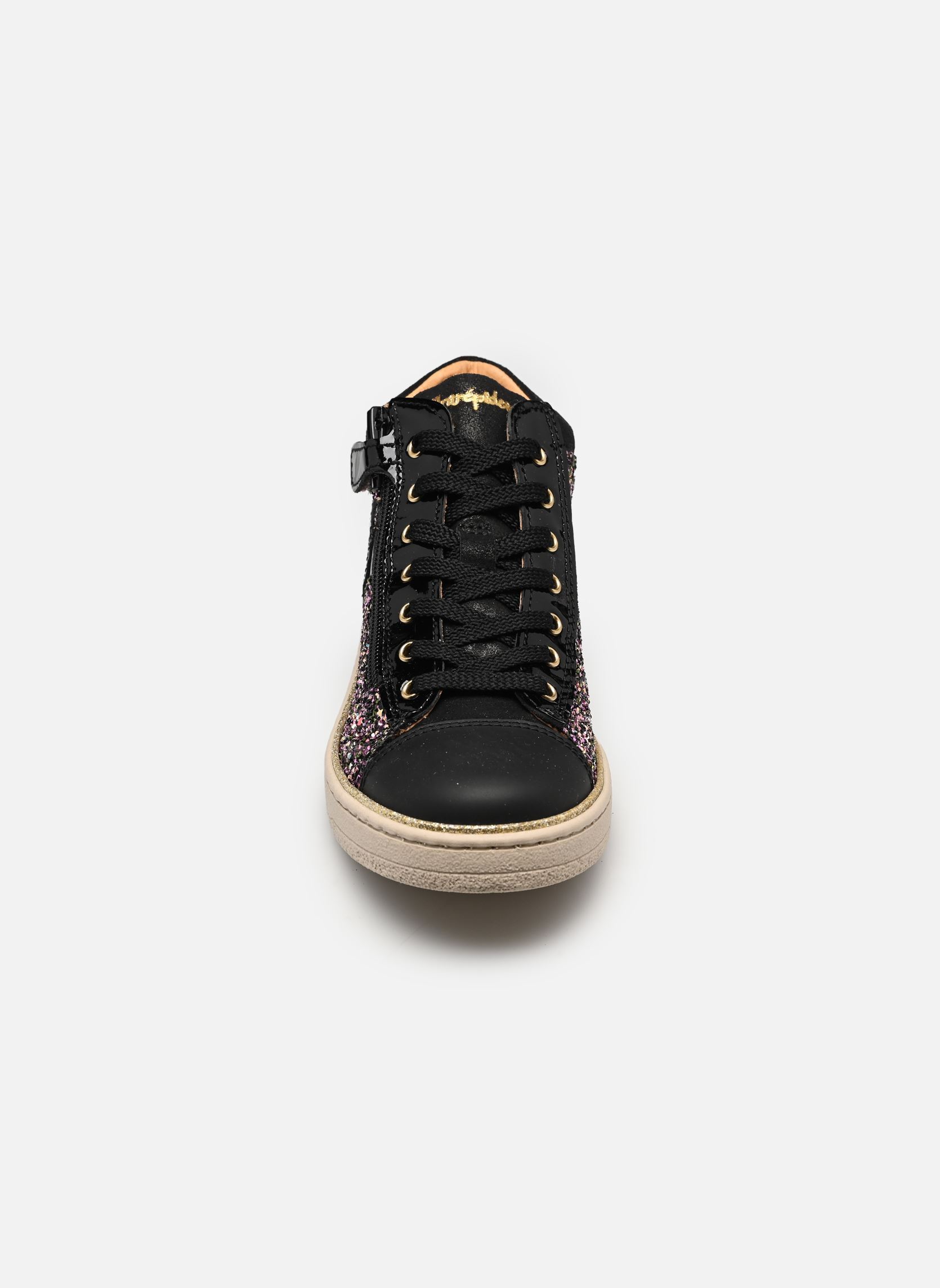 Knöchelhohe Sneaker Kroisette mädchen schwarz Babybotte Knöchelhohe Sneaker Kroisette mädchen schwarz GLITTER