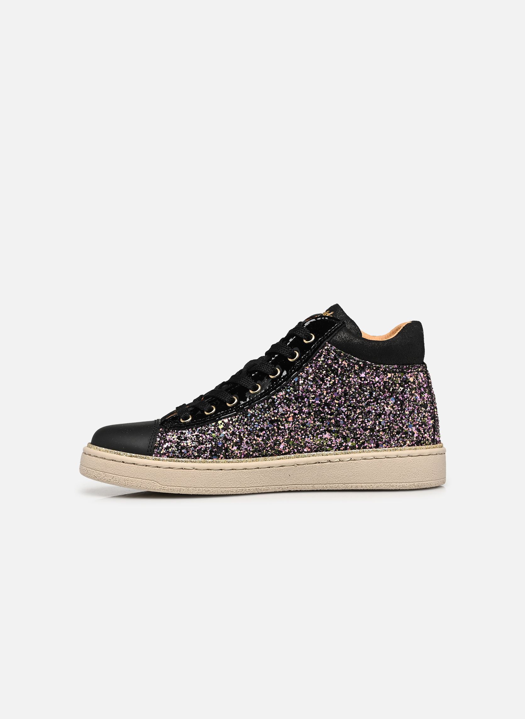 Knöchelhohe Sneaker Kroisette mädchen schwarz Babybotte Knöchelhohe Sneaker Kroisette mädchen schwarz GLITTER