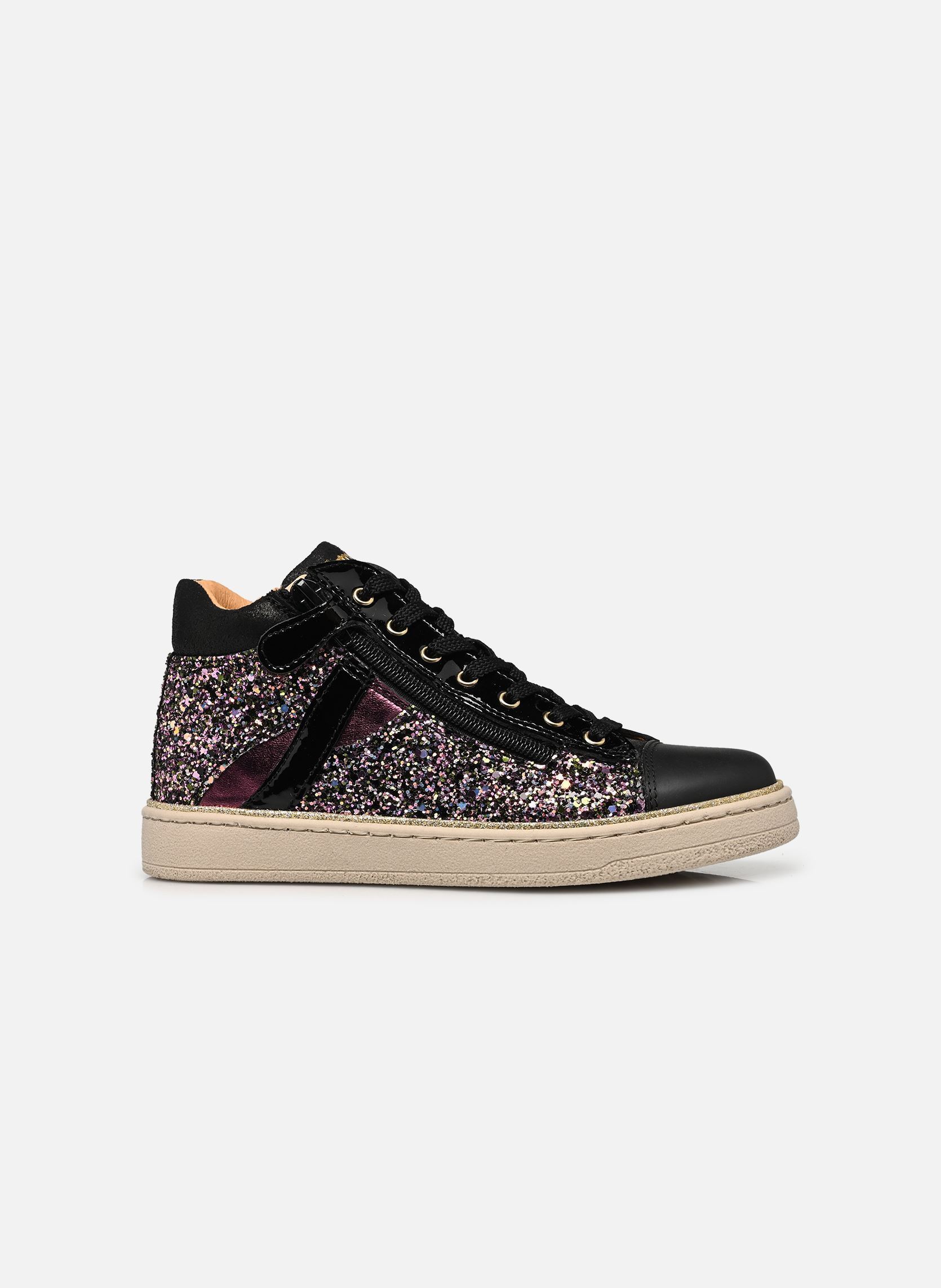 Knöchelhohe Sneaker Kroisette mädchen schwarz Babybotte Knöchelhohe Sneaker Kroisette mädchen schwarz GLITTER