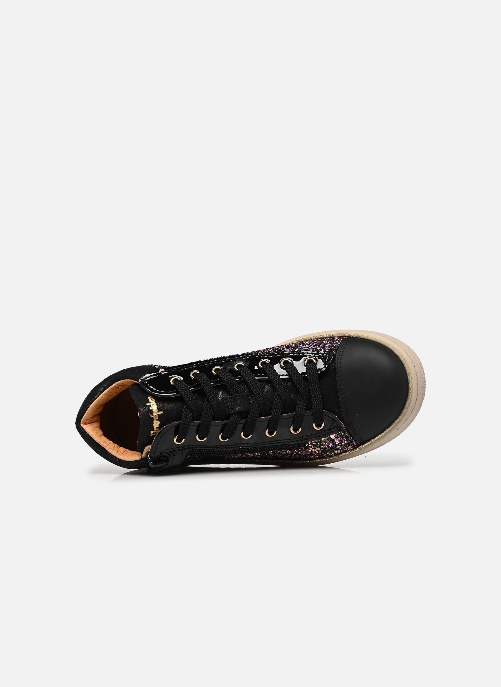 Knöchelhohe Sneaker Kroisette mädchen schwarz Babybotte Knöchelhohe Sneaker Kroisette mädchen schwarz GLITTER