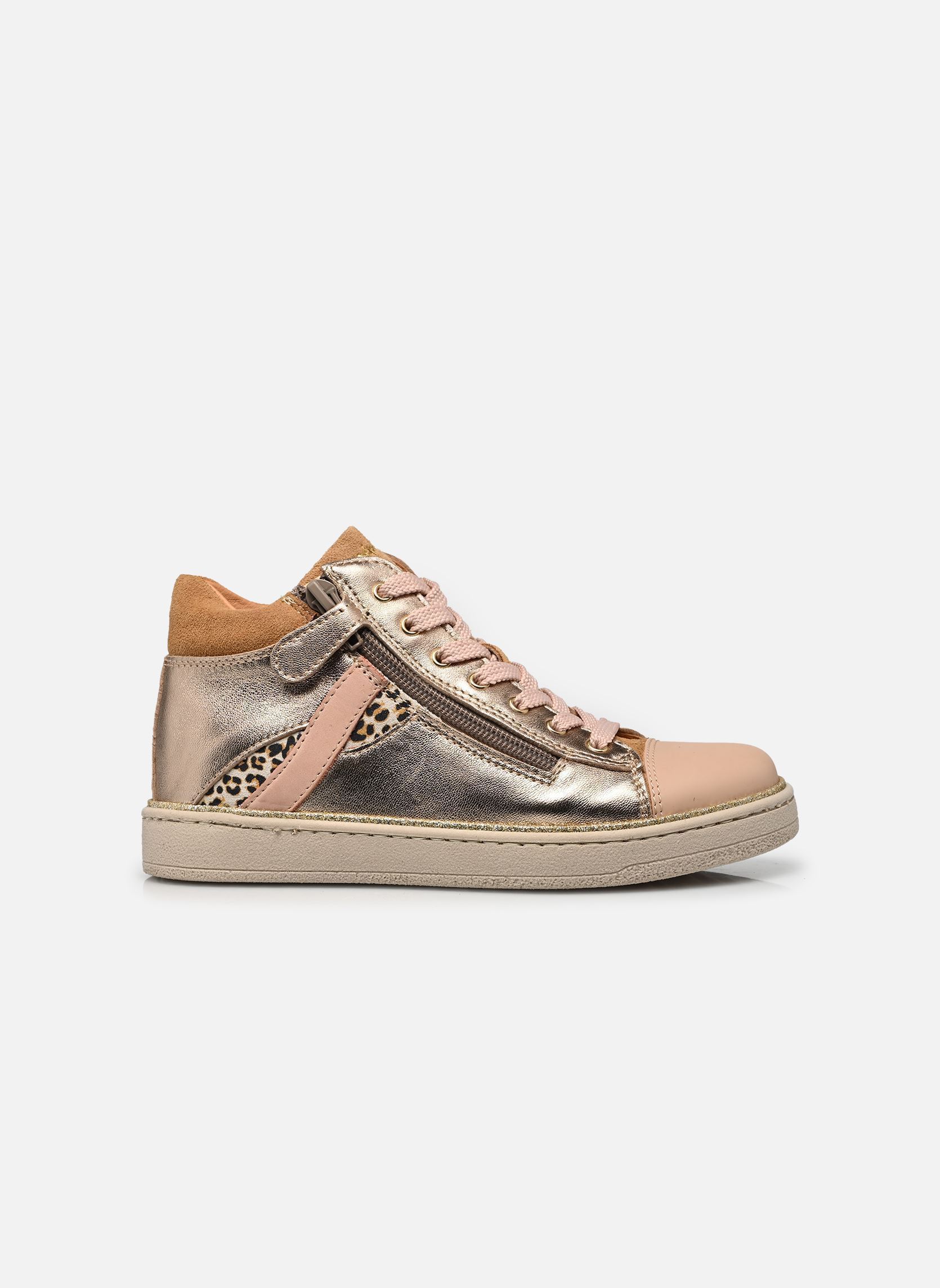 Knöchelhohe Sneaker Kroisette mädchen gold und bronze Babybotte Knöchelhohe Sneaker Kroisette mädchen gold und bronze PLATINE