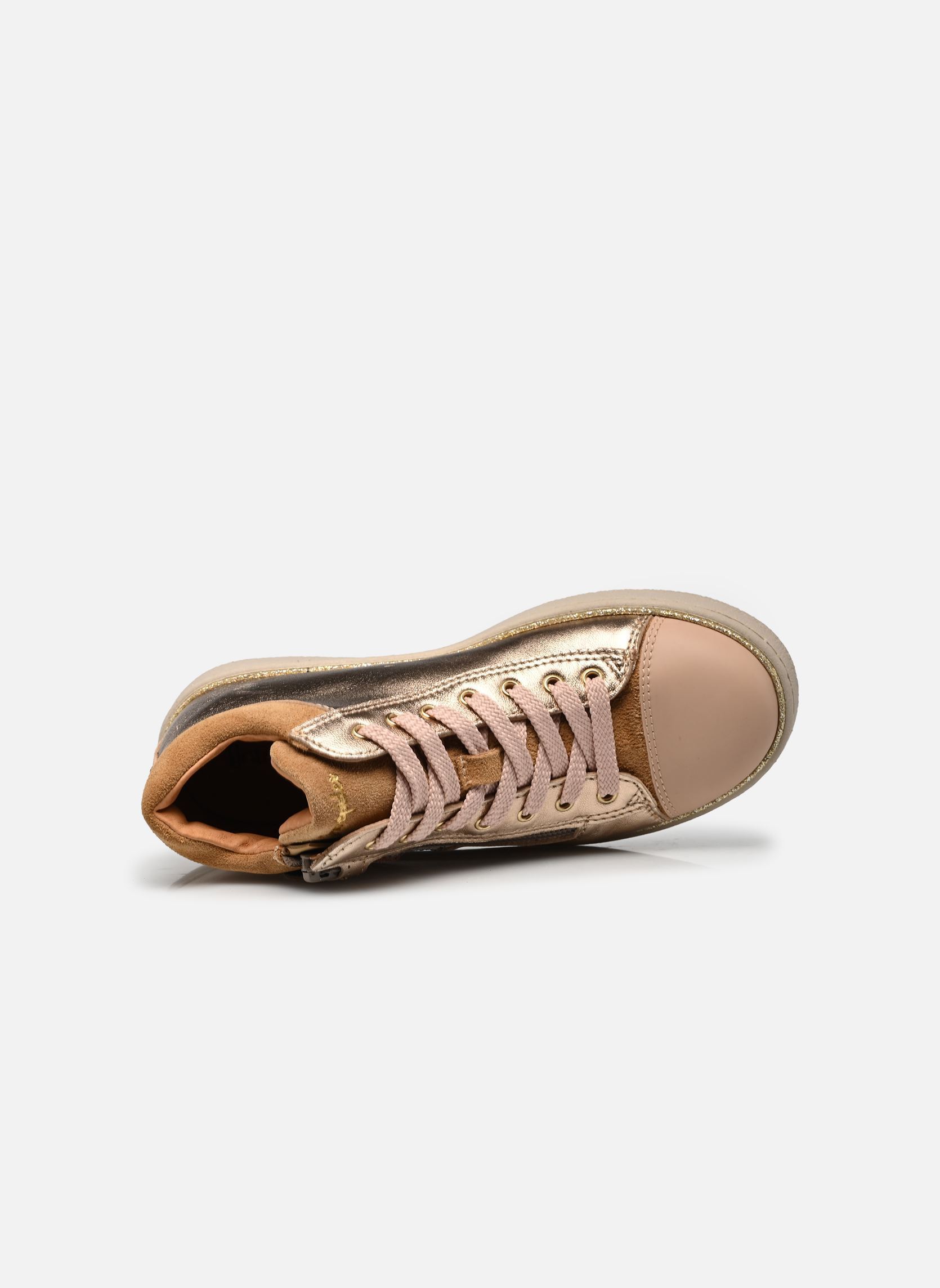 Knöchelhohe Sneaker Kroisette mädchen gold und bronze Babybotte Knöchelhohe Sneaker Kroisette mädchen gold und bronze PLATINE
