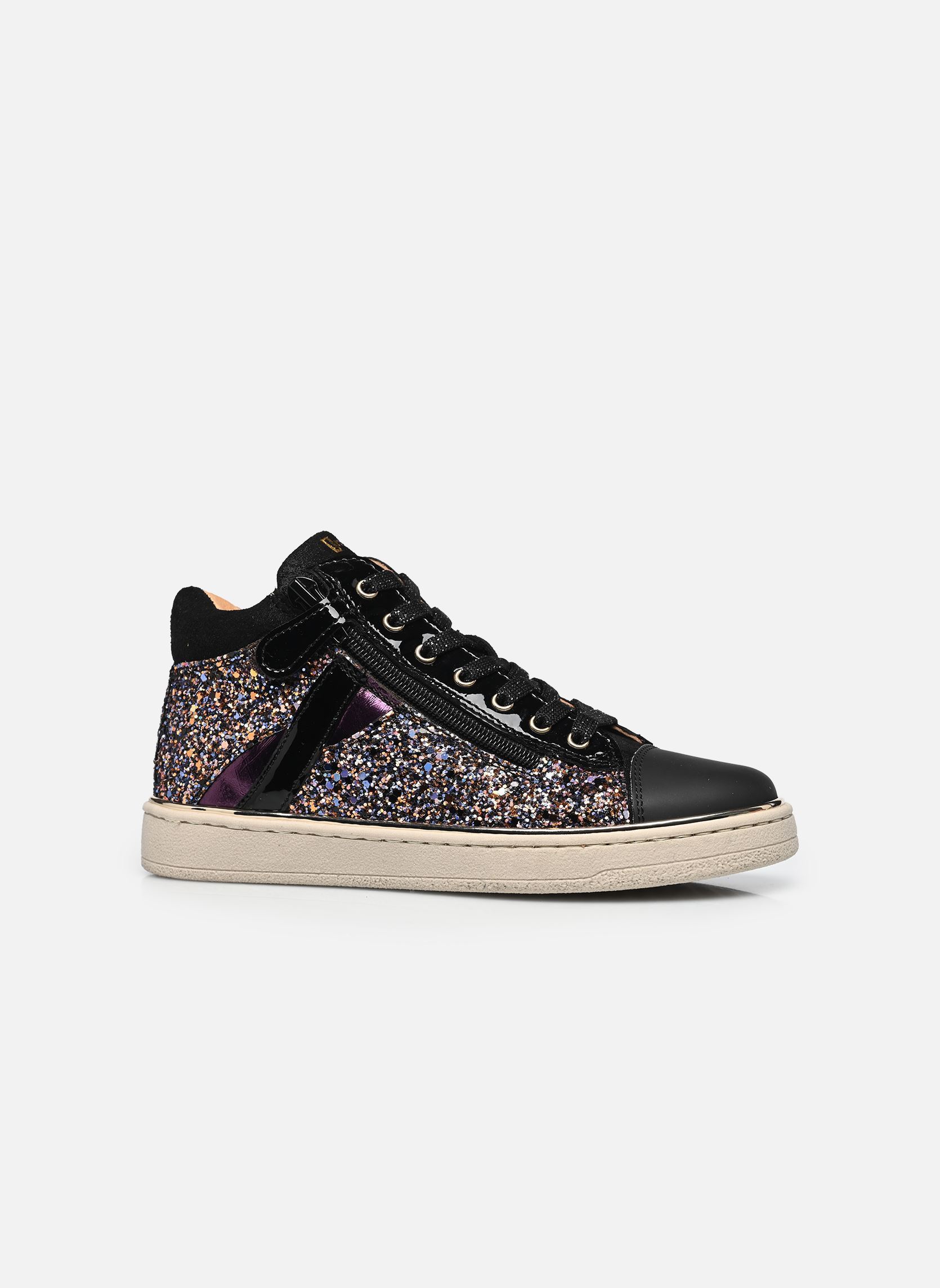 Hoge sneakers Kroisette meisjes zilver Babybotte Hoge sneakers Kroisette meisjes zilver GLITTER NOIR