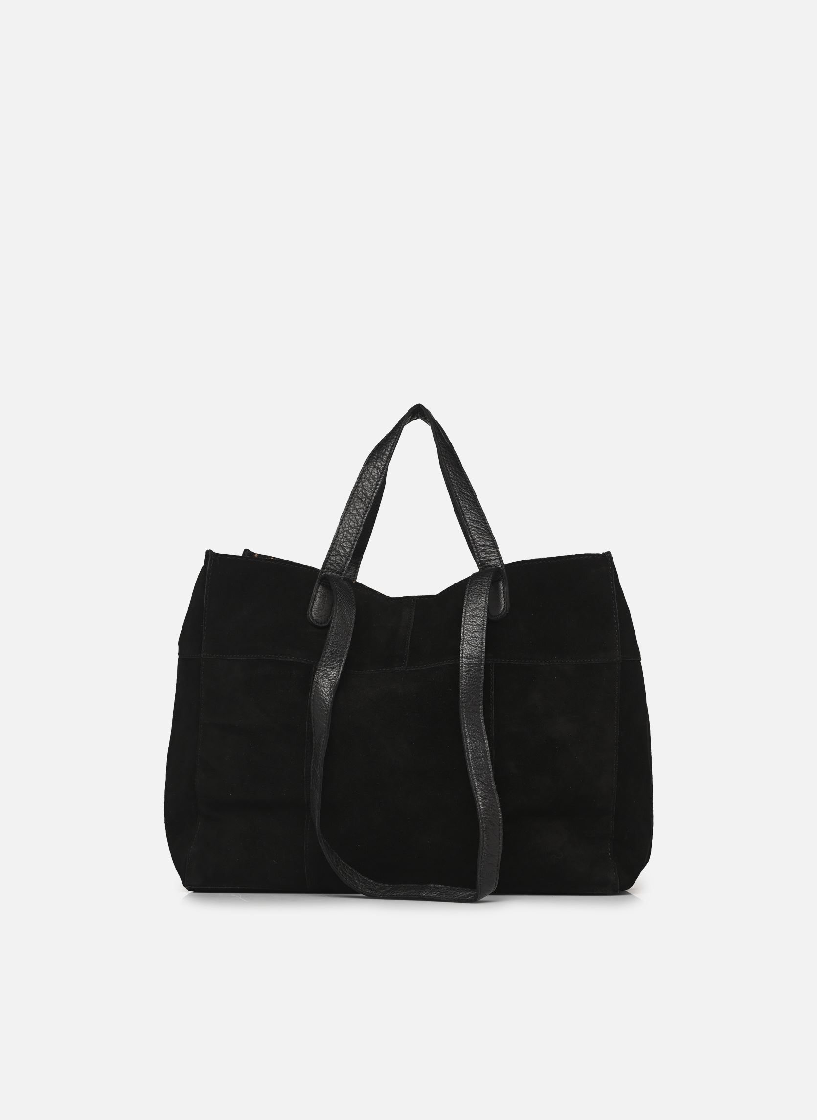 Cabas Pcmanina Suede Shopper Fc femme noir Pieces Cabas Pcmanina Suede Shopper Fc femme noir BLACK