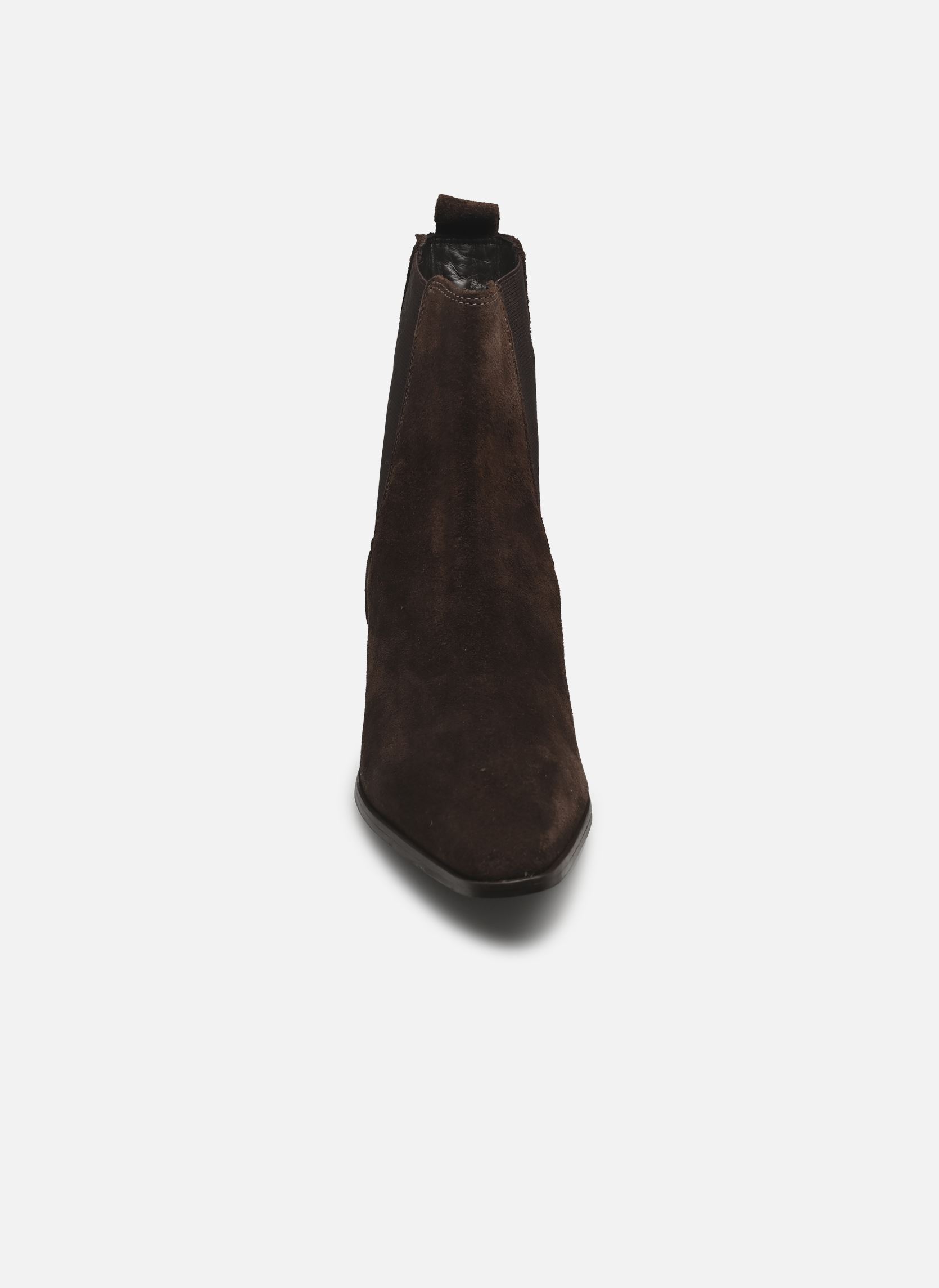 Bottines et boots PARIS femme marron JB Martin Bottines et boots PARIS femme marron CROUTE VELOURS CHOCOLAT