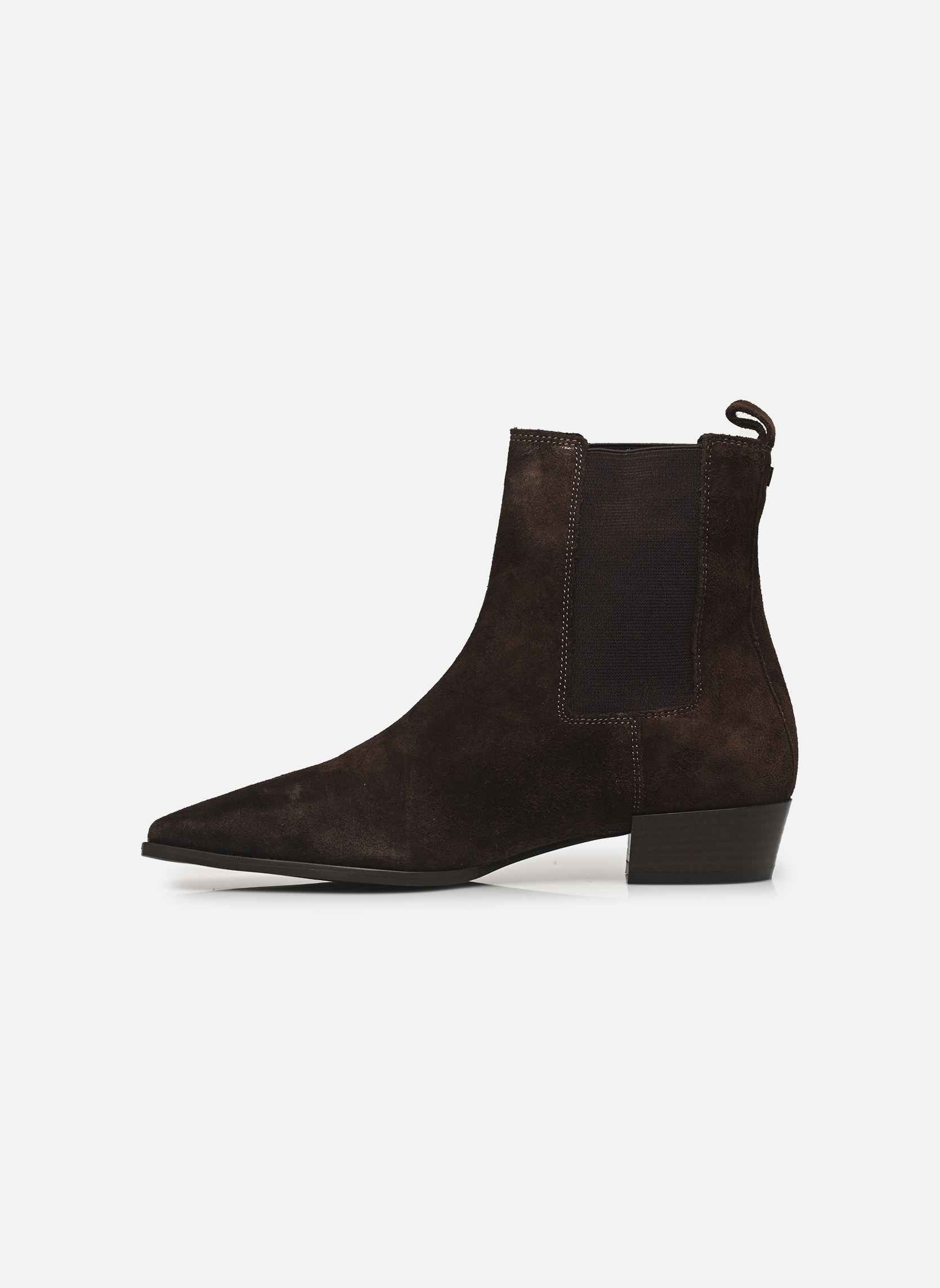 Bottines et boots PARIS femme marron JB Martin Bottines et boots PARIS femme marron CROUTE VELOURS CHOCOLAT