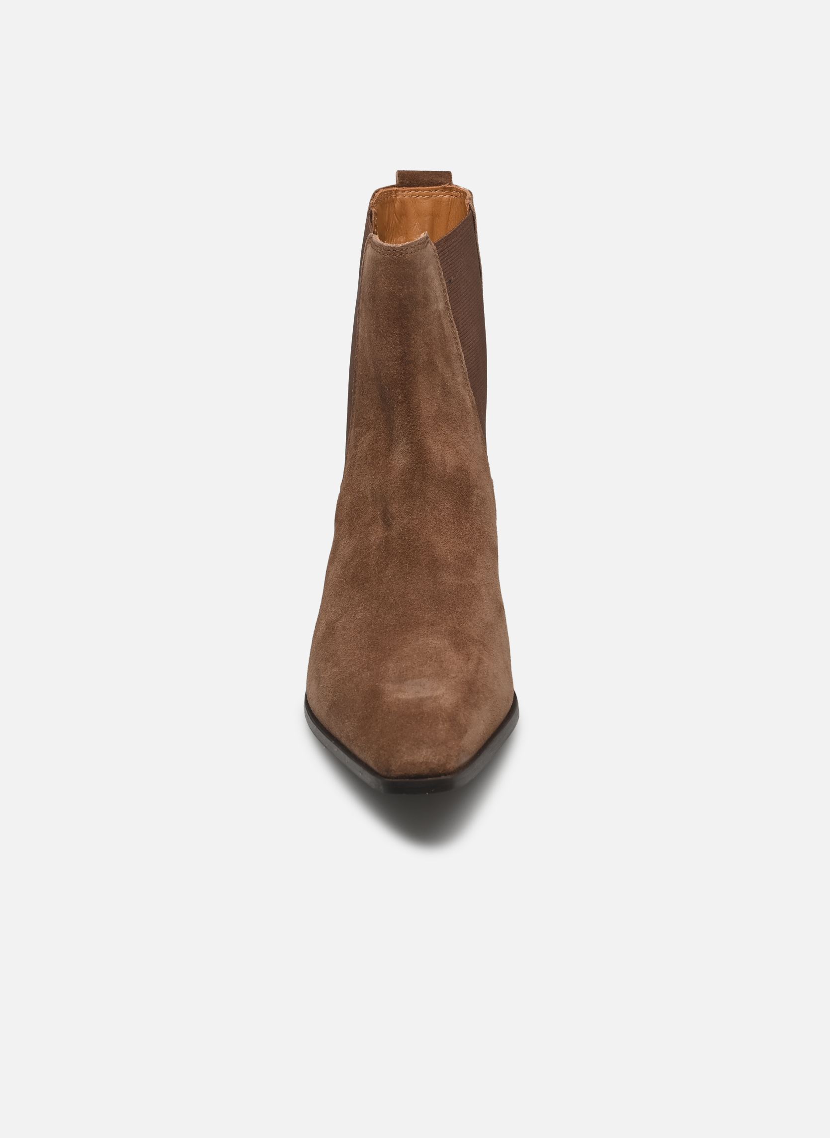 Lage enkellaarsjes PARIS dames bruin JB Martin Lage enkellaarsjes PARIS dames bruin CROUTE VELOURS CAMEL