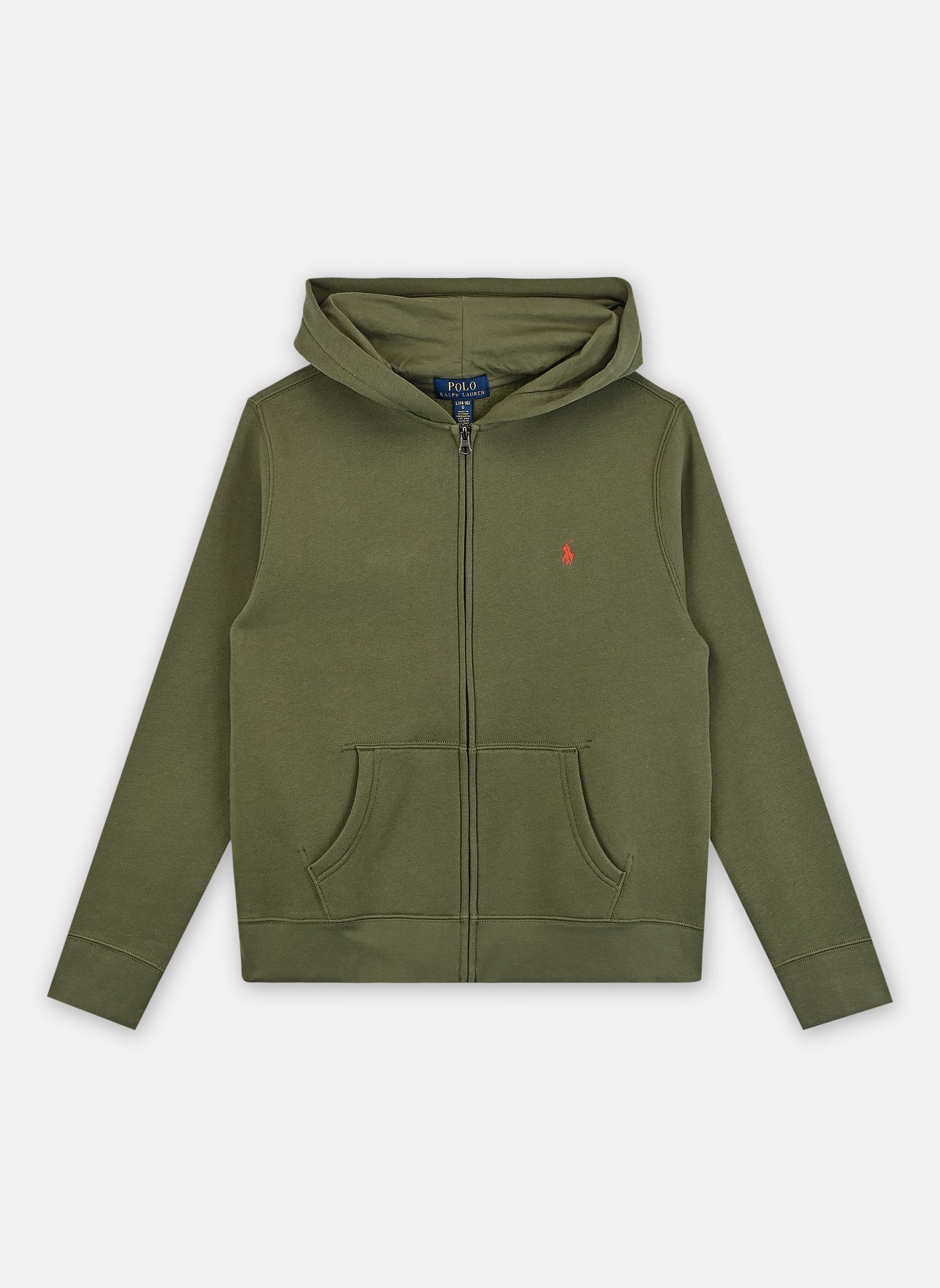 Sweat shirt enfant Polo Ralph Lauren FZ HOOD TOPS KNIT 14 / - vue 2