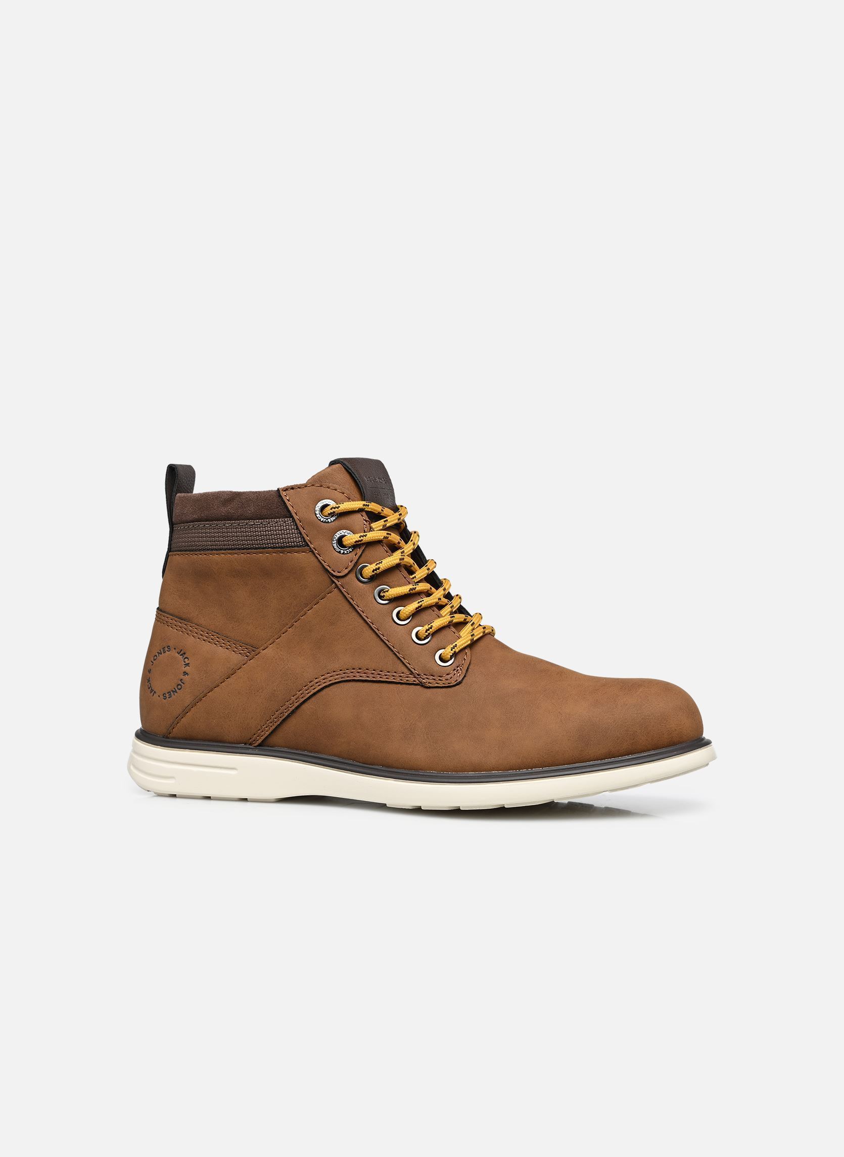 Bottines à lacets JFWDENVER PU COMBO BOOT IT homme marron Jack & Jones Bottines à lacets JFWDENVER PU COMBO BOOT IT homme marron Cappuccino