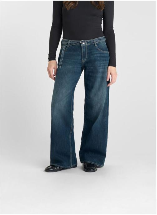 Le temps des cerises Jeans droit Jeans loose Blue femme bleu
