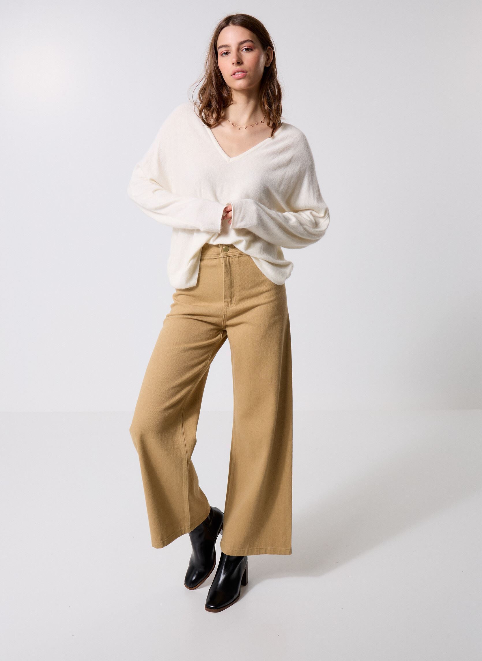 Pulls Ariane 78296 femme beige ARTLOVE Pulls Ariane 78296 femme beige Cream