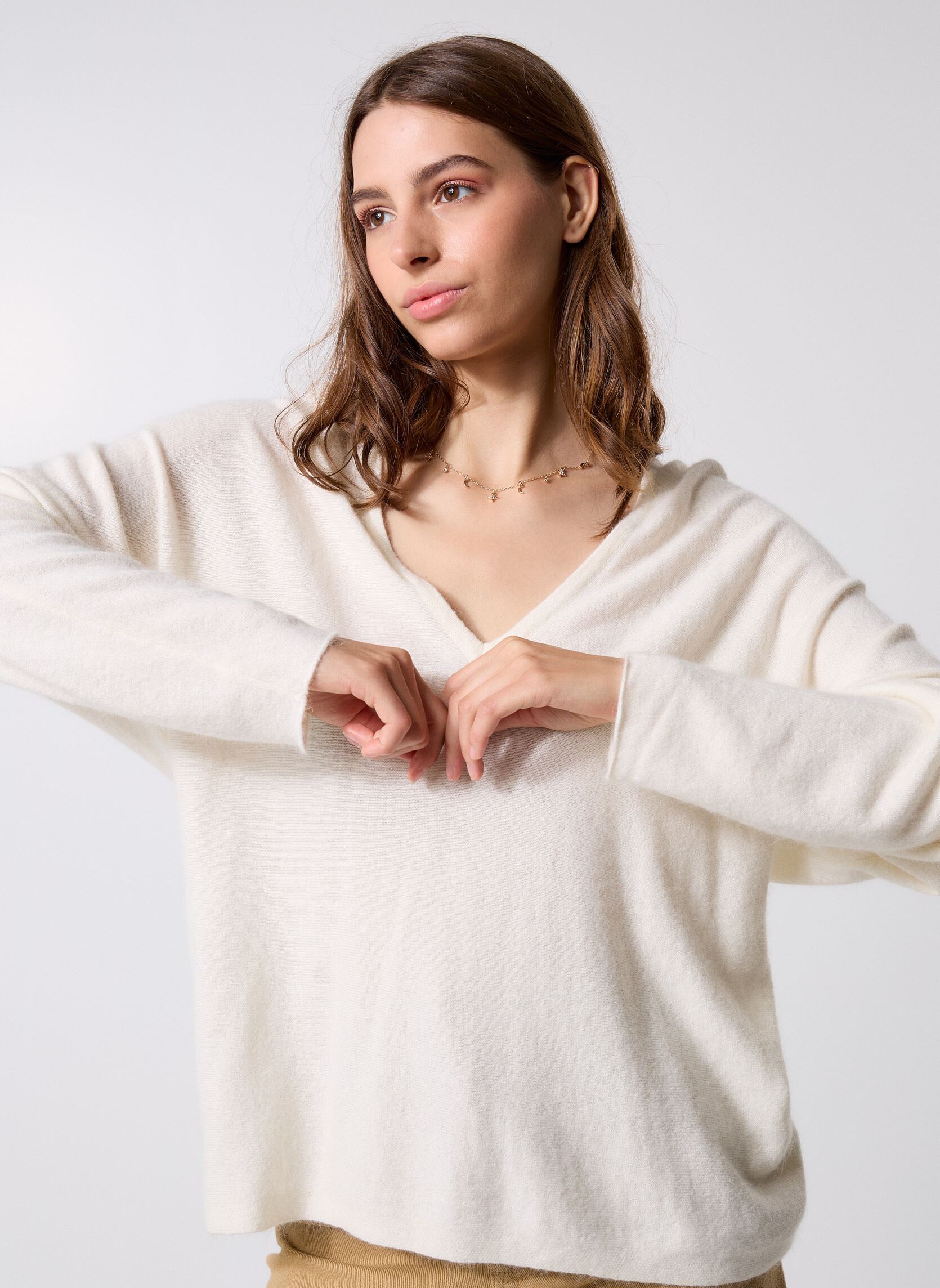 Pulls Ariane 78296 femme beige ARTLOVE Pulls Ariane 78296 femme beige Cream