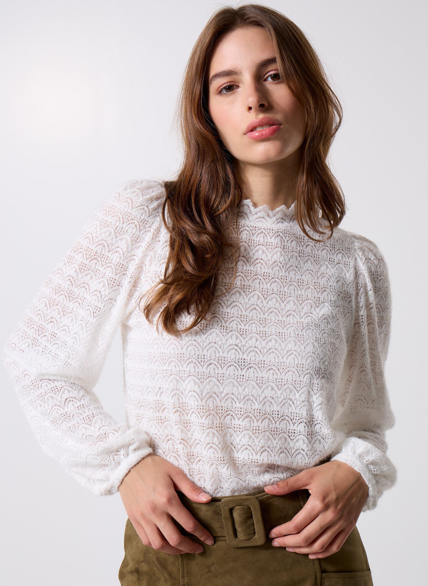 Blouses met lange mouwen Wendy 78405 dames wit ARTLOVE Blouses met lange mouwen Wendy 78405 dames wit White