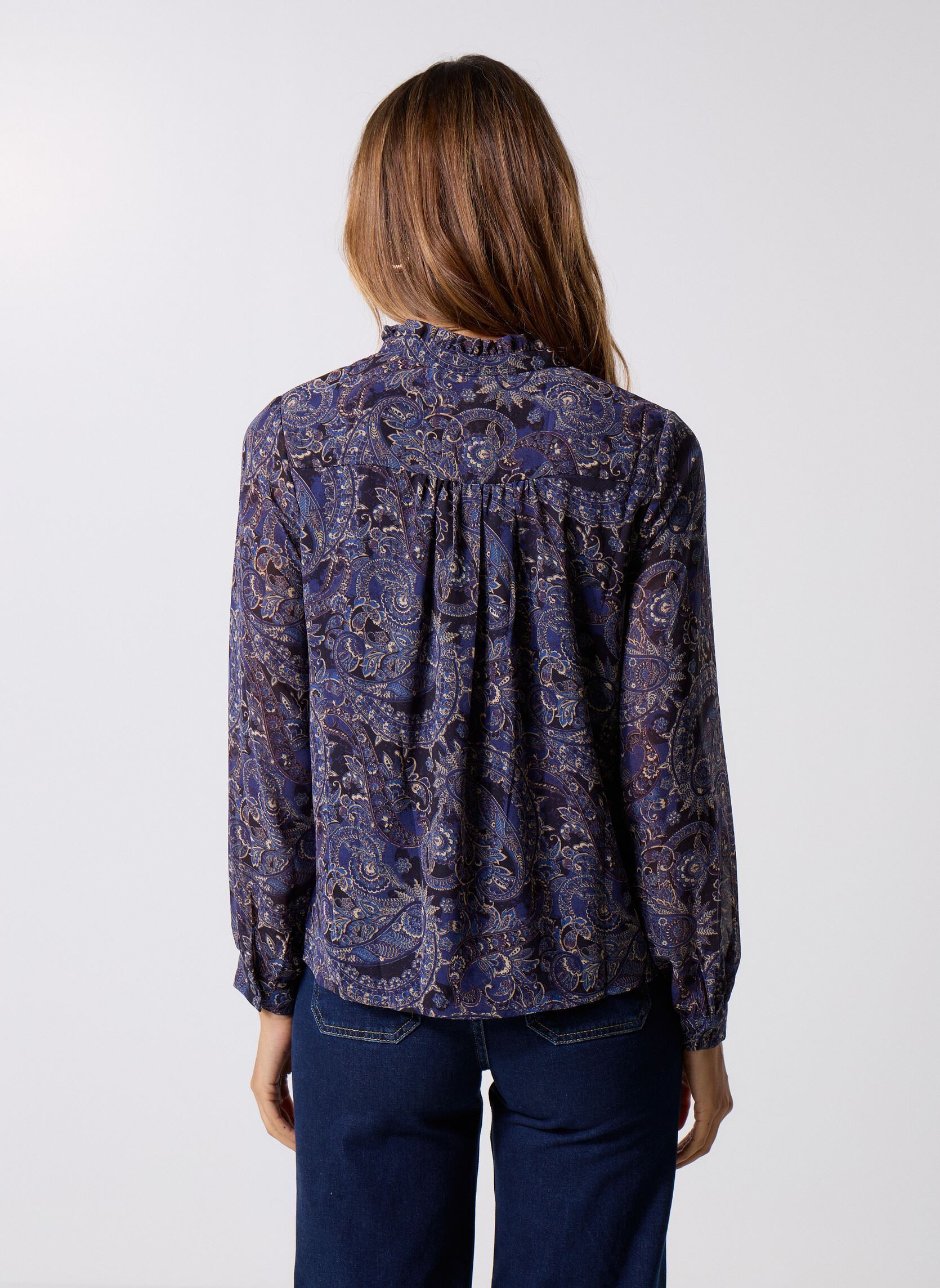 Blouses met lange mouwen Zehra 78414 dames blauw ARTLOVE Blouses met lange mouwen Zehra 78414 dames blauw BLUE