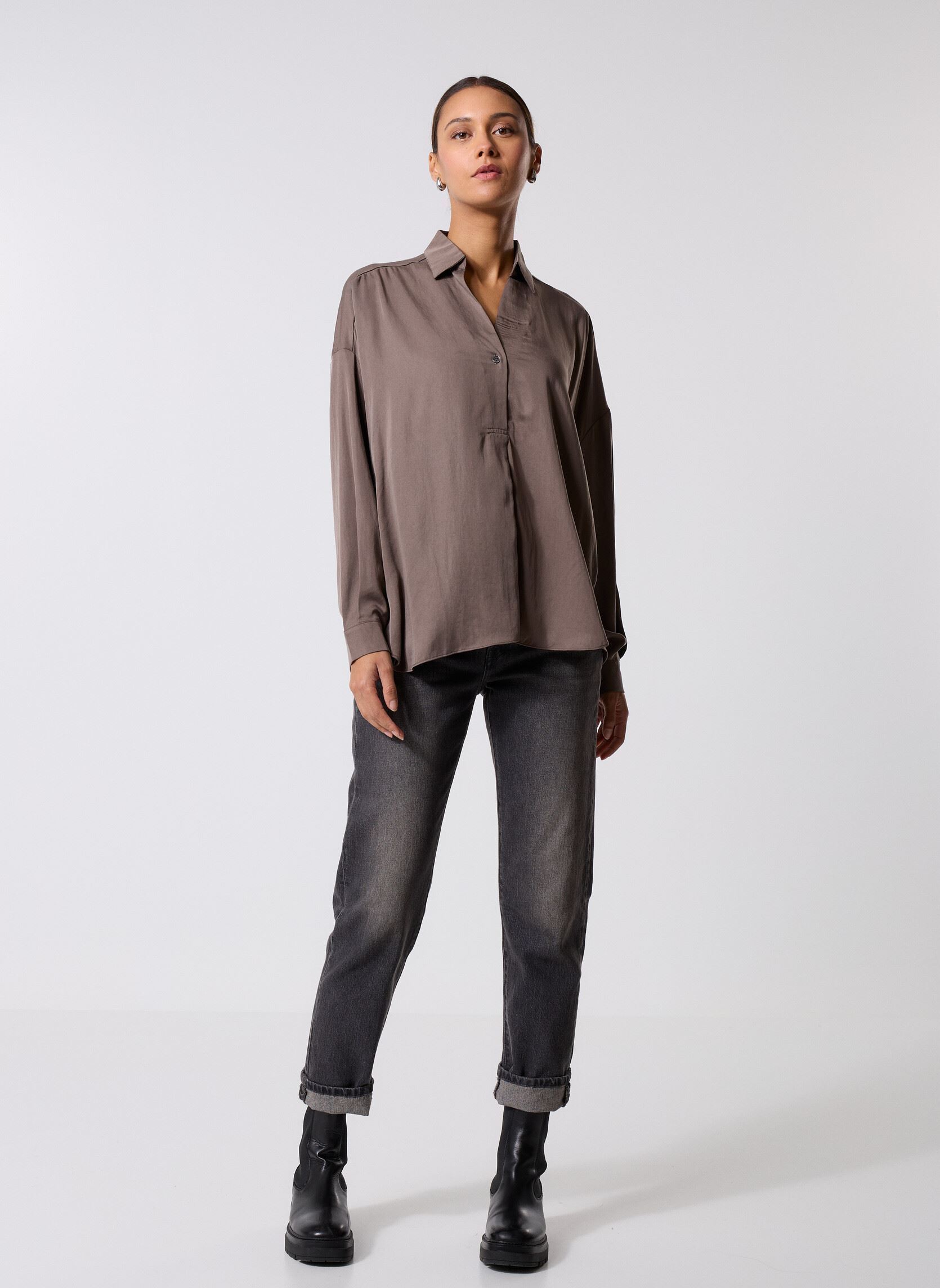 Langarm-Hemden Coral 78507 damen braun ARTLOVE Langarm-Hemden Coral 78507 damen braun BROWN