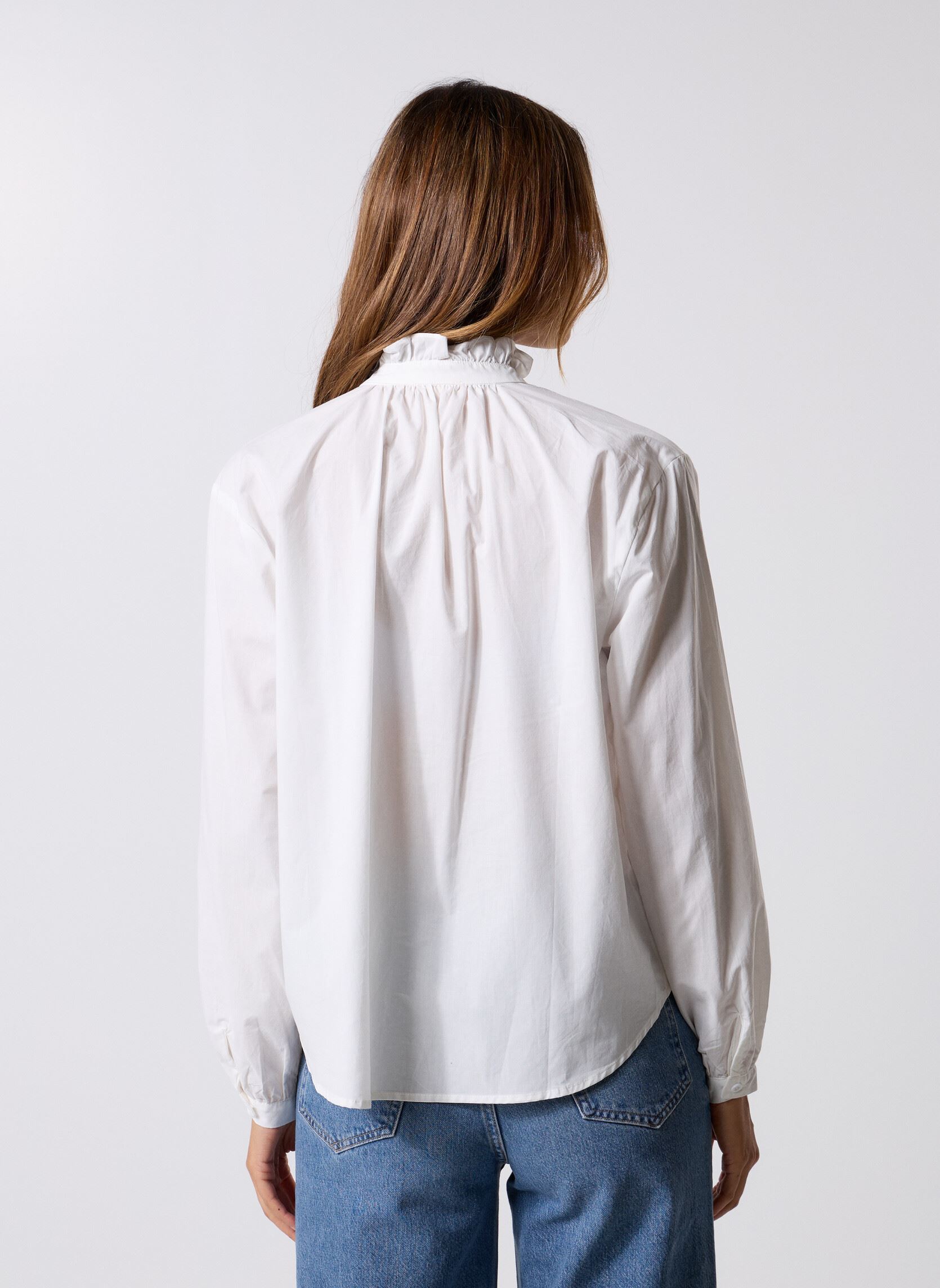 Lange mouw overhemden Anouk 78525 dames wit ARTLOVE Lange mouw overhemden Anouk 78525 dames wit White
