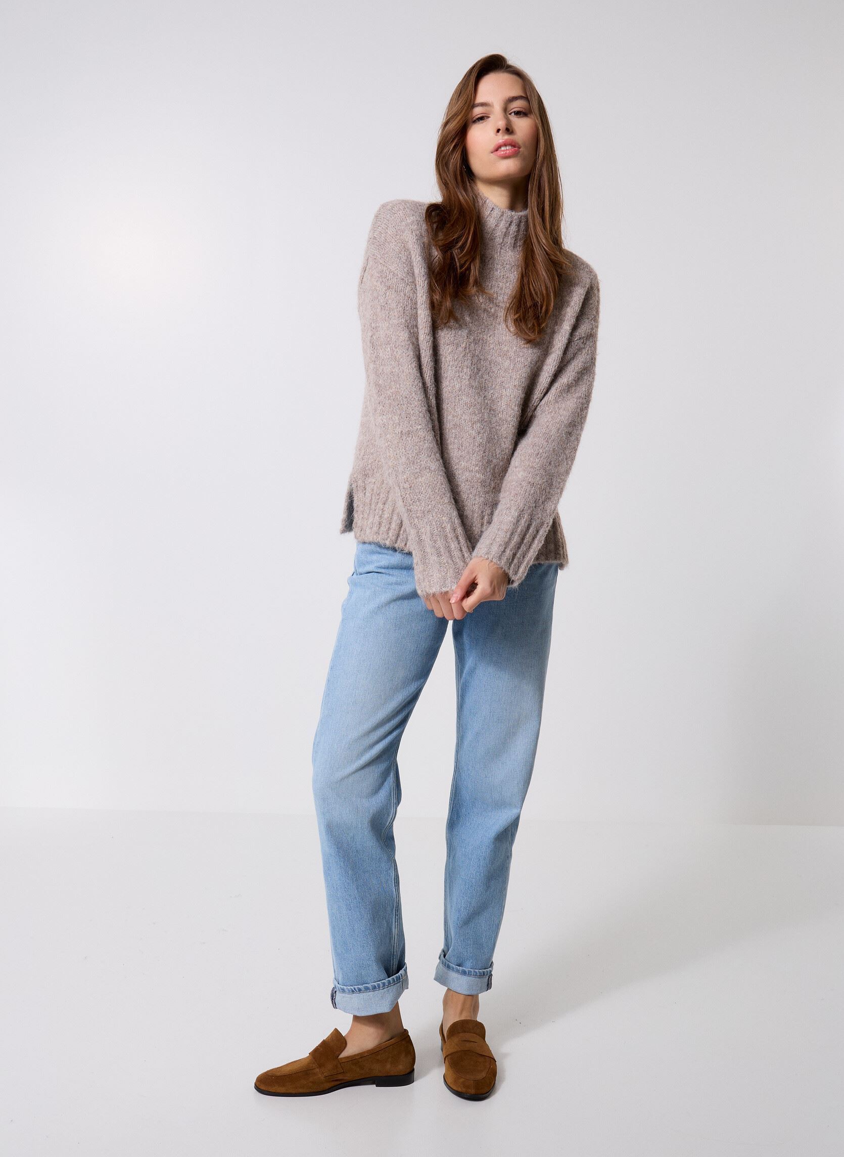 Pulls Belinda 78325 femme marron ARTLOVE Pulls Belinda 78325 femme marron Taupe