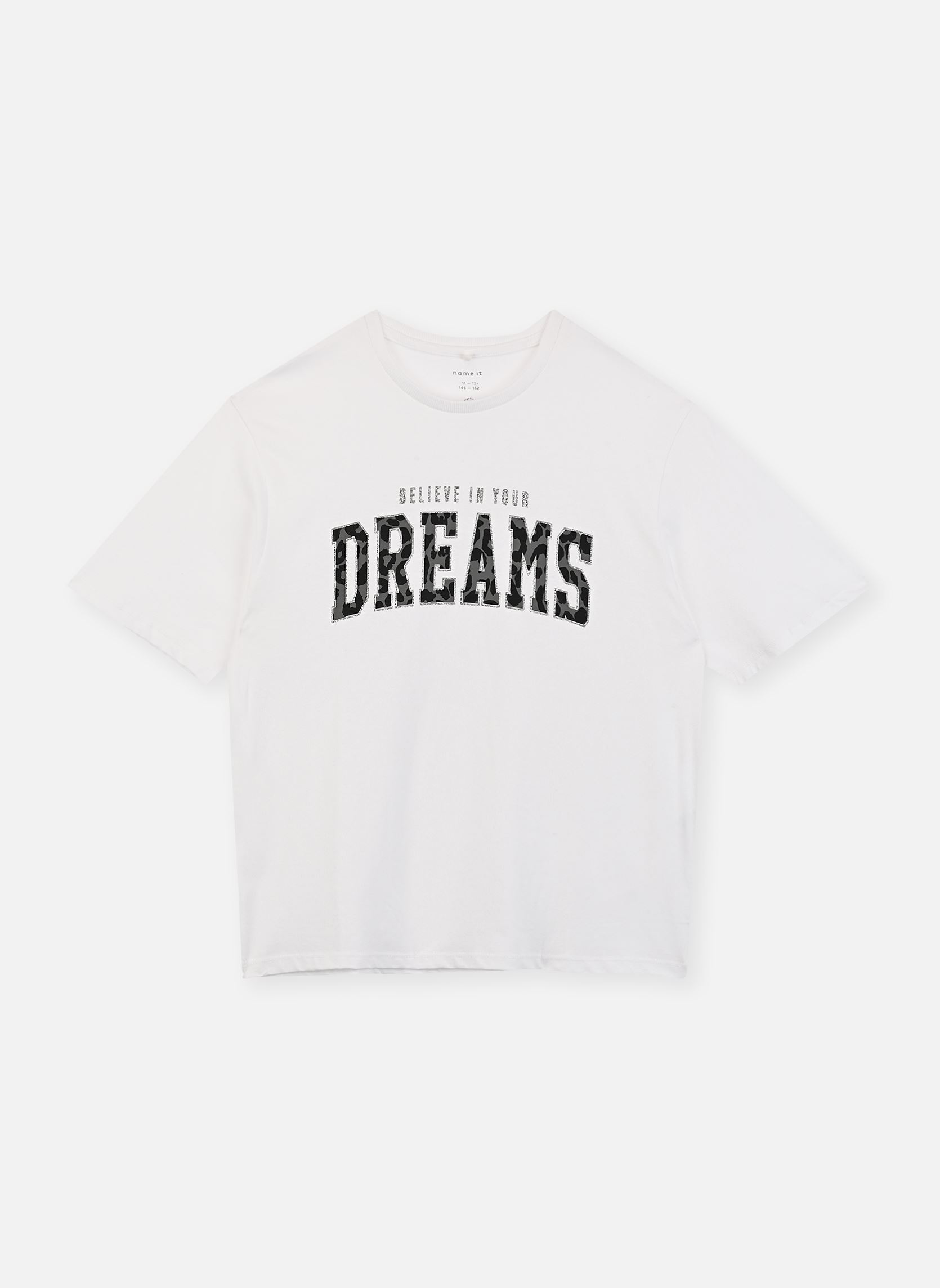 Tee-shirts manches courtes Nkfkaia Nreg Ss Top fille blanc Name it Tee-shirts manches courtes Nkfkaia Nreg Ss Top fille blanc Bright white