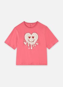 Tee-shirts manches courtes Nkfkaren Ss Nreg Short Top Ps Noos fille rose